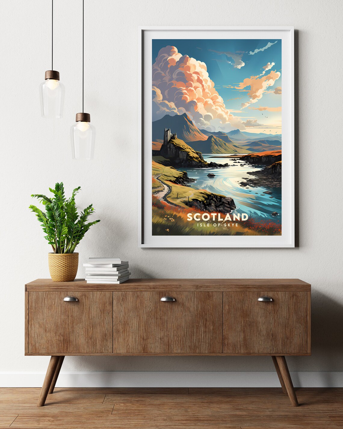 Scotland Retro Travel Poster, Europe Travel Poster - Image 2