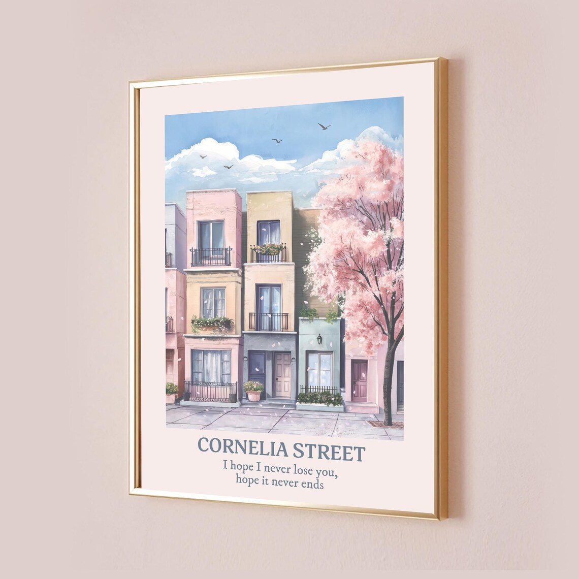 Cornelia Street Taylor Inspired Quote Lyric Art Print