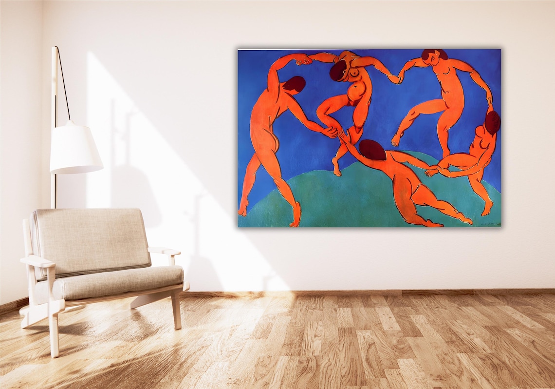 Henri Matisse The Dance Red Figures Circle Blue Fauvist Art Poster - Image 2