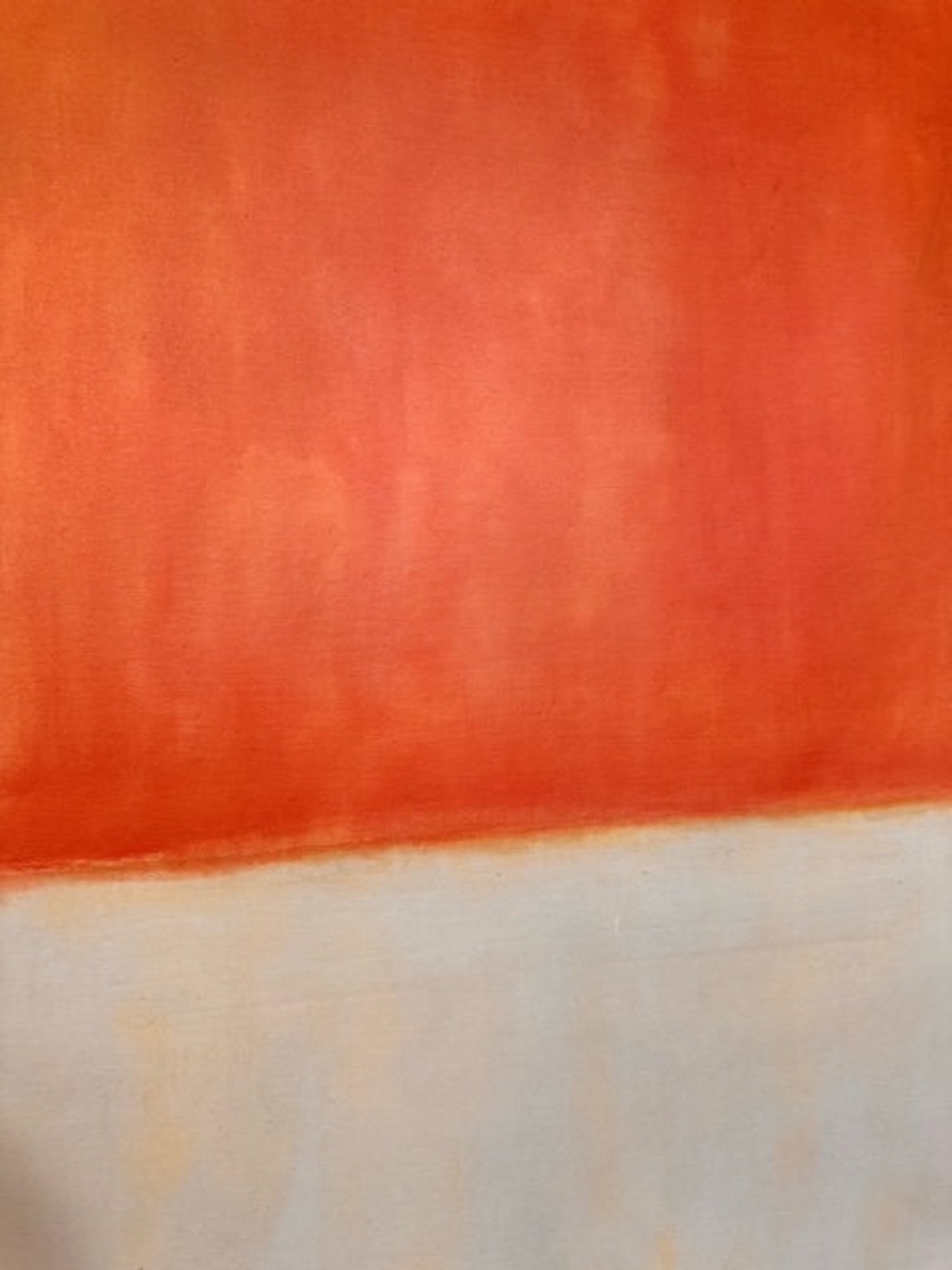 Mark Rothko Color Field Orange and Beige Soft Edge Painting Poster - Image 2