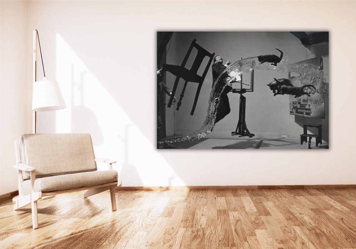 Salvador Dali Atomicus Philippe Halsman Surreal Portrait Photo Poster - Image 2