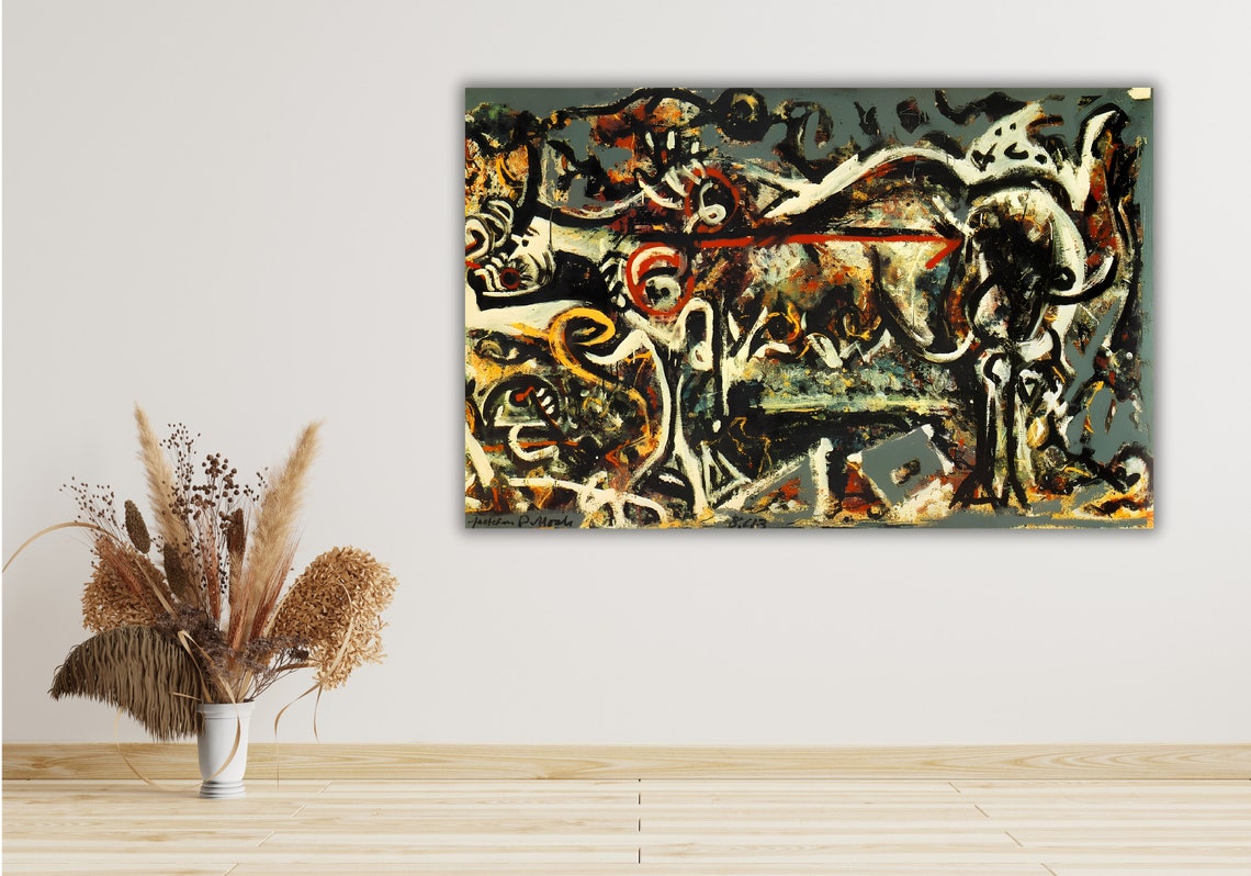 Jackson Pollock The She Wolf Abstract Expressionist Art Poster - Image 3