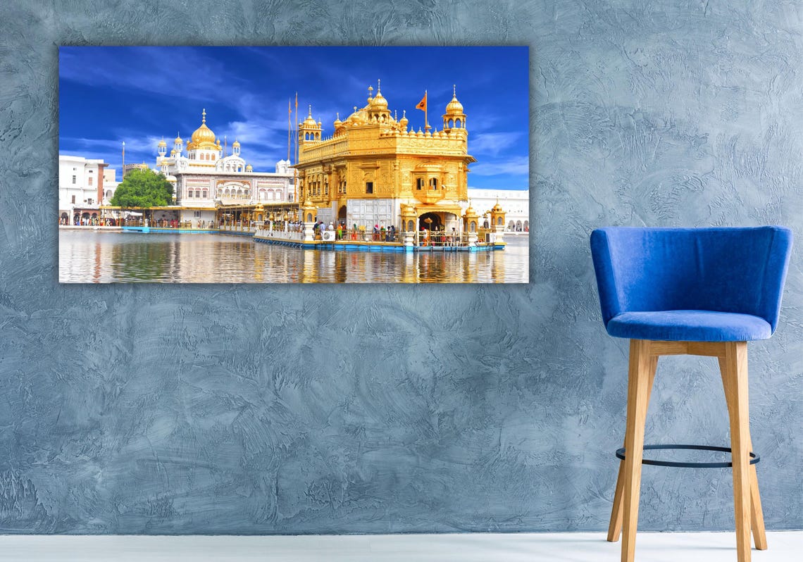 Golden Temple Amritsar India Reflected on Sacred Water Photo Poster - Image 3