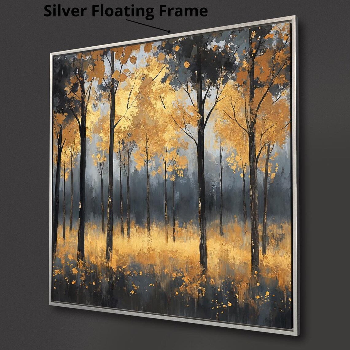 Forest Landscape Autumn Scene, Abstract Art Print - Image 3