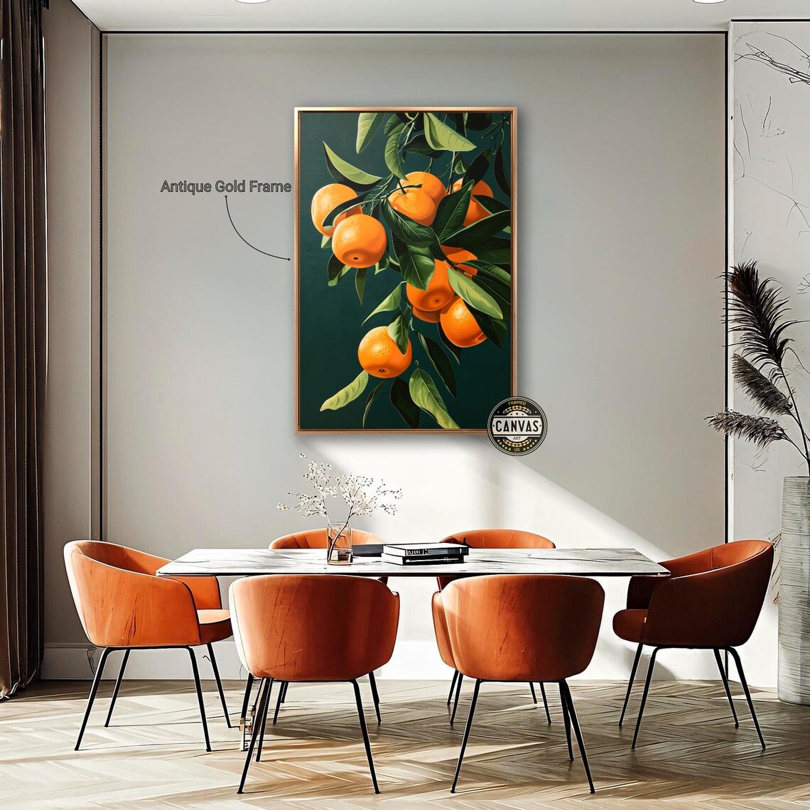 Fresh Citrus Fruits Art Print, Oranges On Branches - Image 6