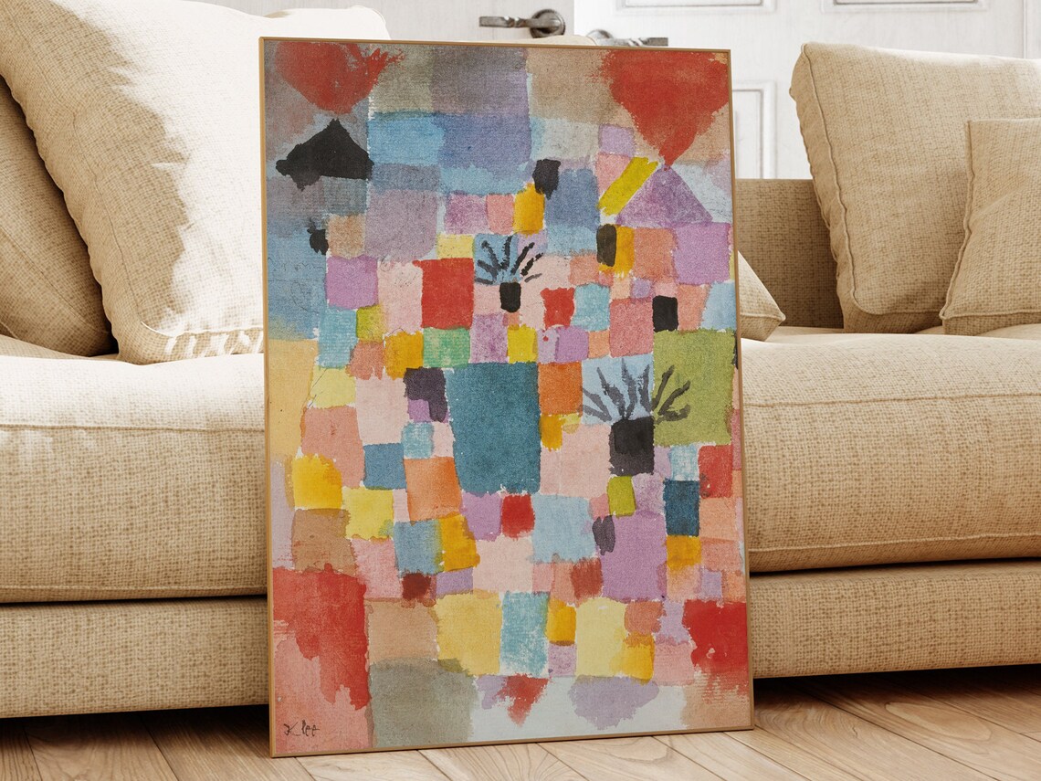 Paul Klee Southern Tunisian Gardens Abstract Mosaic Color Print