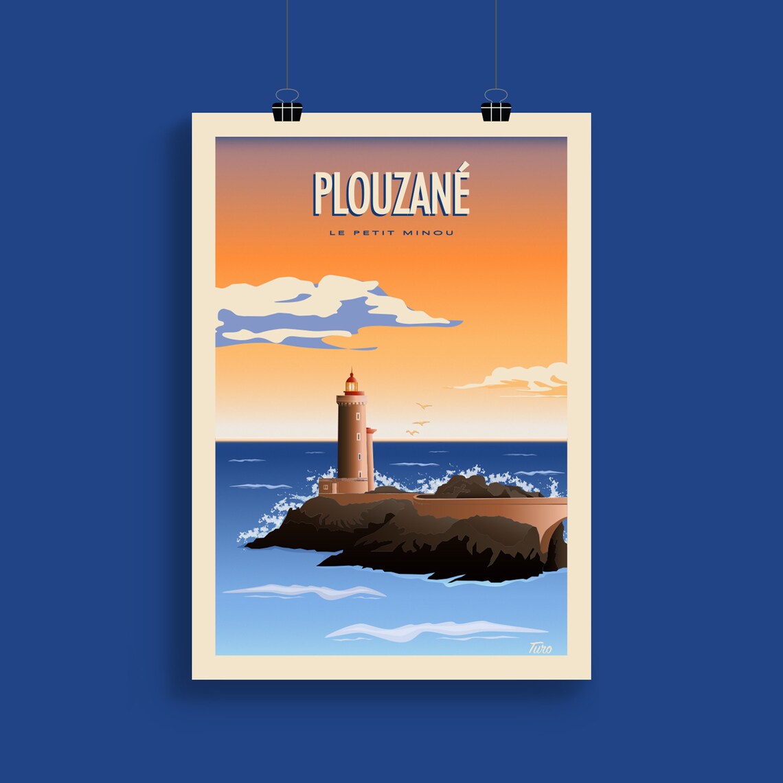 Le Petit Minou Travel Poster, Vintage Brittany - Image 2