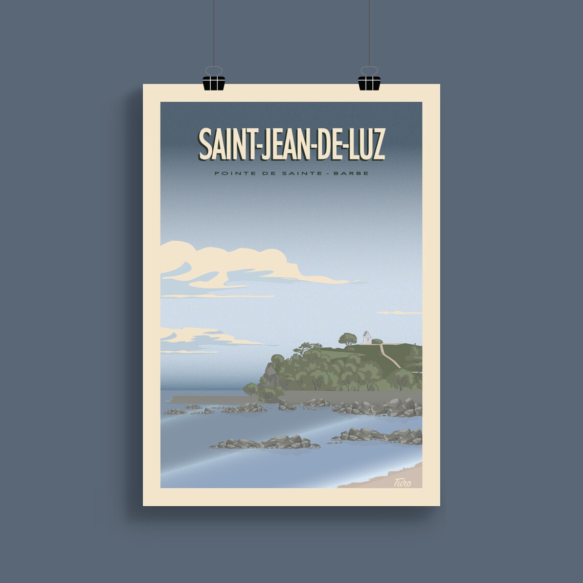Saint Jean De Luz Vintage Travel Poster, West Coast - Image 2