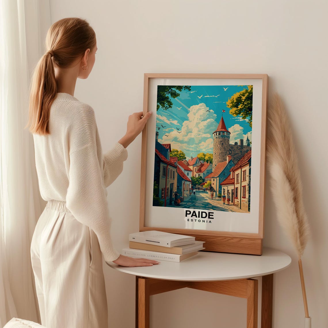 Paide Travel Print Wall Art Paide Estonia City Print Paide Travel Gift Paide City Poster Travel Gift Wedding Gift - Image 2