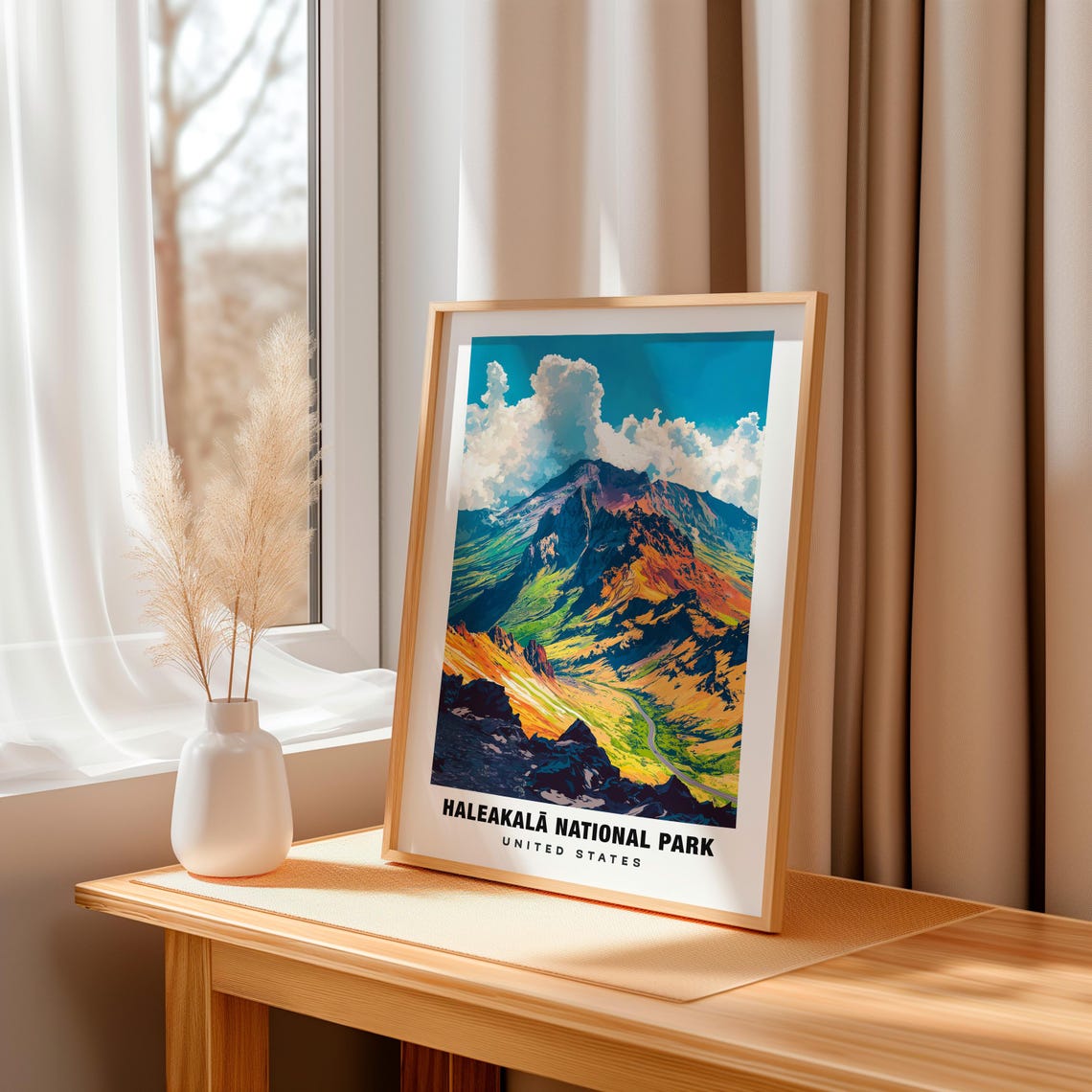 Haleakal National Park Print Hawaii Poster Haleakal National Park Views Haleakal National Park Landmarks Haleakal National Park City - Image 3