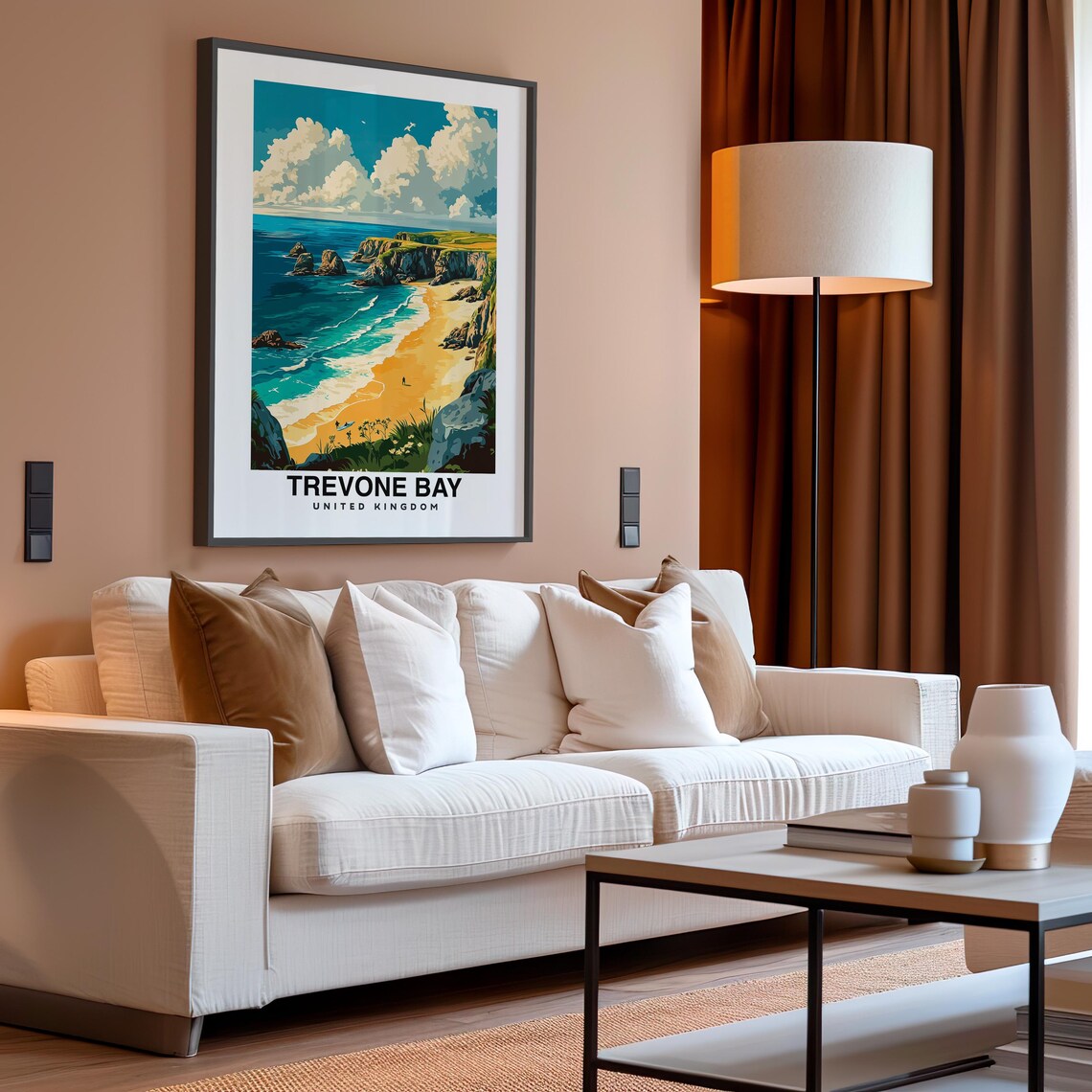 Trevone Bay Print England Poster Travel Wall Art Coastal Print Scenic Art Beach Decor Nature Print Uk Poster Travel Poster - Image 4