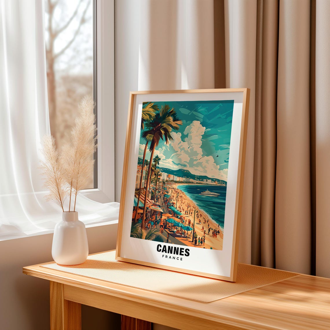 Cannes Print France Poster Cannes Views Cannes Beaches Cannes Town France Charm Cannes Beauty Cannes Heritage Cannes Art France - Image 3
