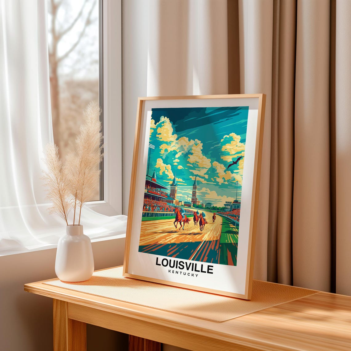 Louisville Travel Print Kentucky Louisville Travel Gift City Poster Birthday Present Kentucky Culture - Image 3