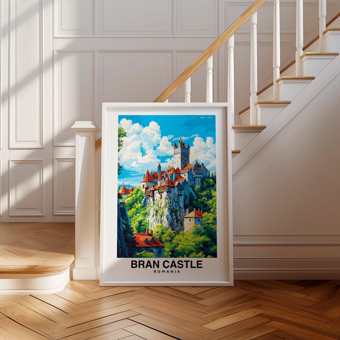 Bran Castle Bran Castle Wonder Romania Landmark Landmark Poster Birthday Present Wedding Gift