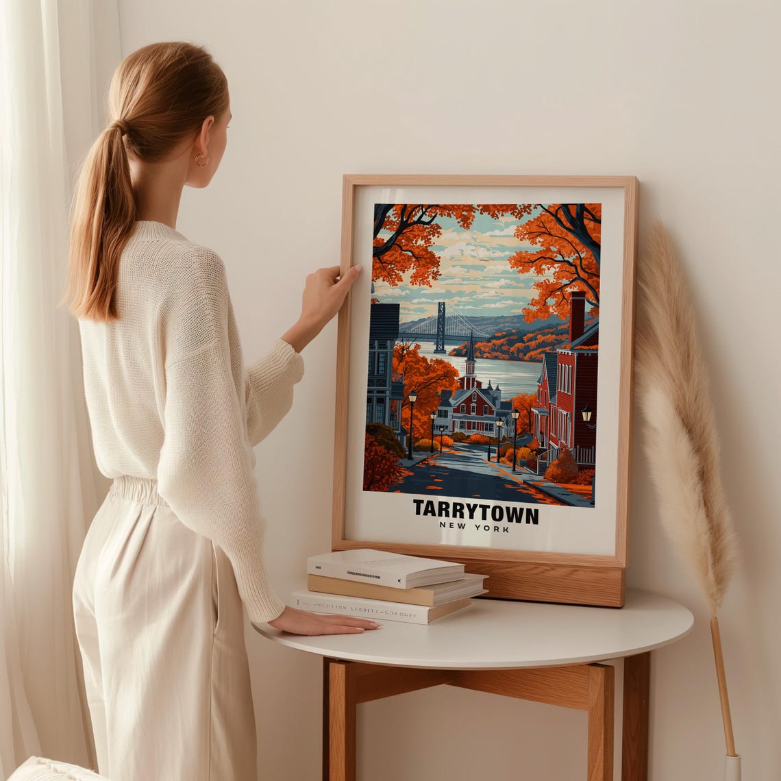 Tarrytown Print New York Poster Tarrytown Views Tarrytown Art New York Charm Tarrytown Beauty Historic Town Scenic Landscape - Image 2
