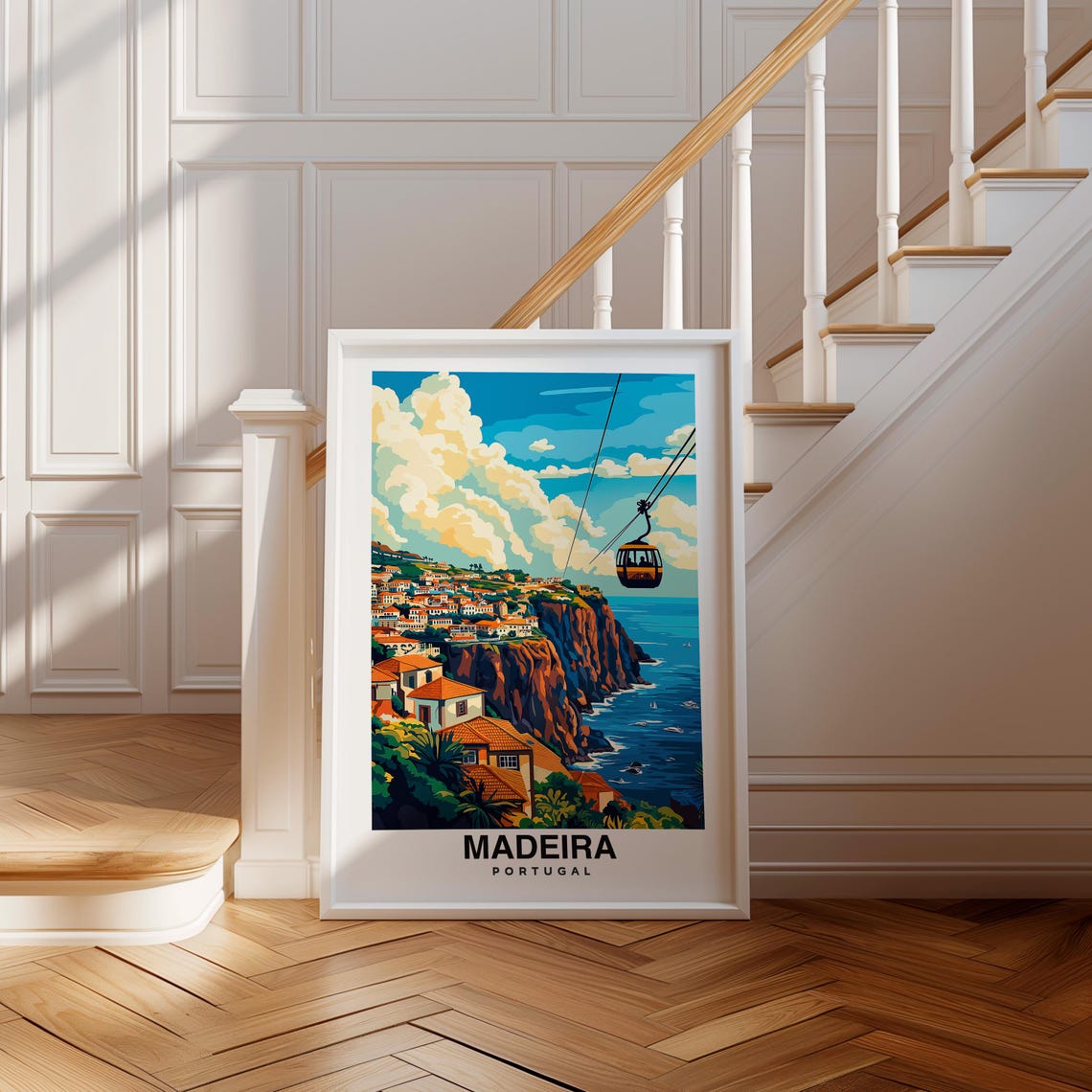 Madeira Print Madeira Travel Poster Portugal Travel Gift Wedding Gift Birthday Present Portugal Tourism Madeira Art