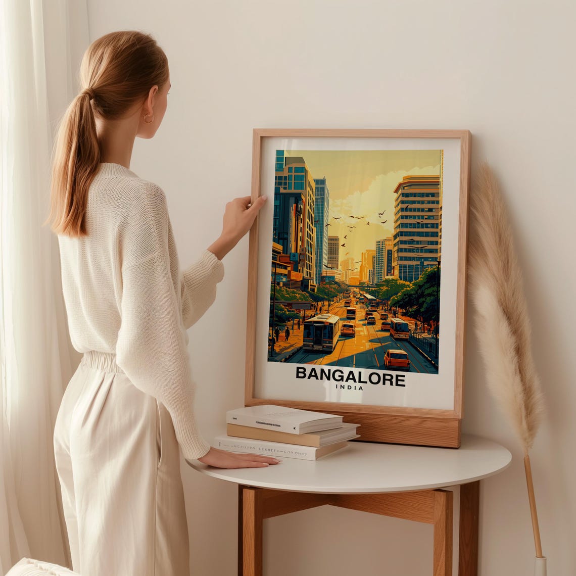 Bangalore City Print Bangalore Travel Poster India Travel Gift Bangalore India Poster Bangalore Gift Indian Culture - Image 2