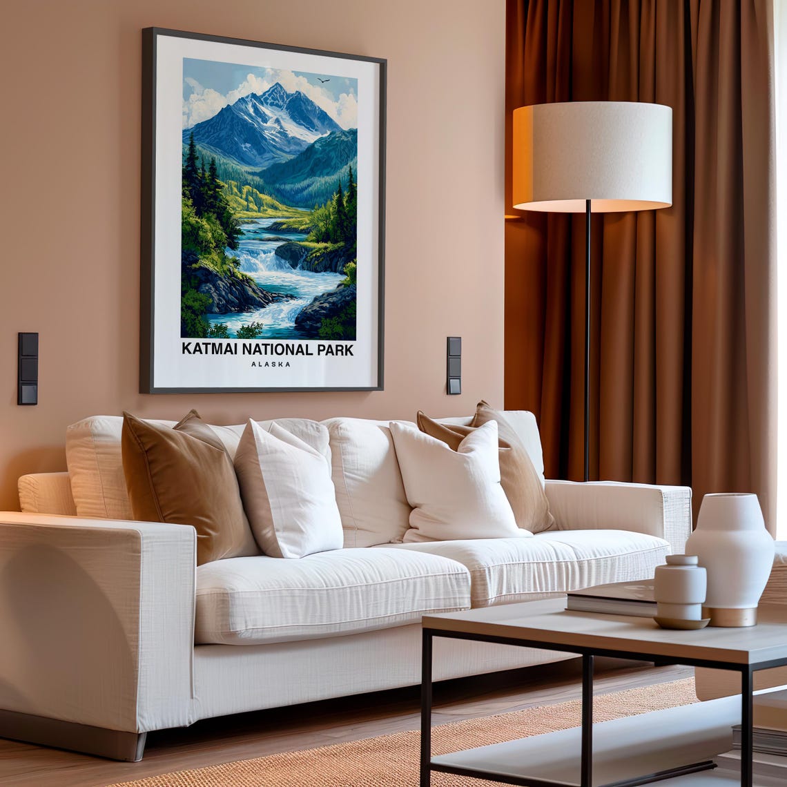 Katmai National Park Alaska Travel Print Wall Art Katmai National Park Alaska City Print Katmai National Park Alaska Travel Gift - Image 4