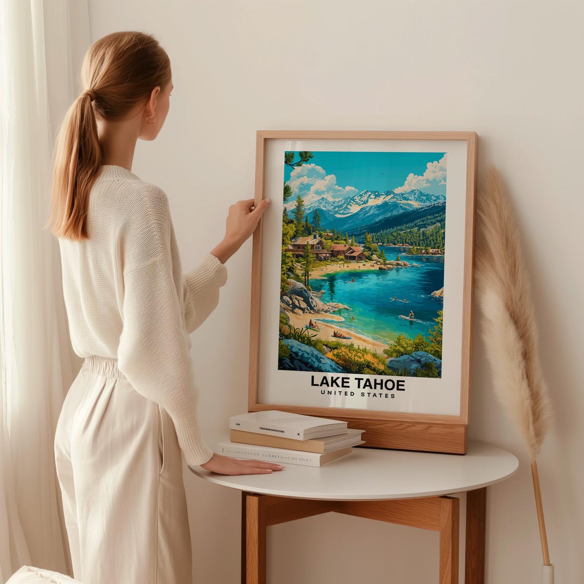 Lake Tahoe National Park Travel Print Wall Art Lake Tahoe National Park City Print Lake Tahoe National Park Travel Gift Lake Tahoe - Image 2