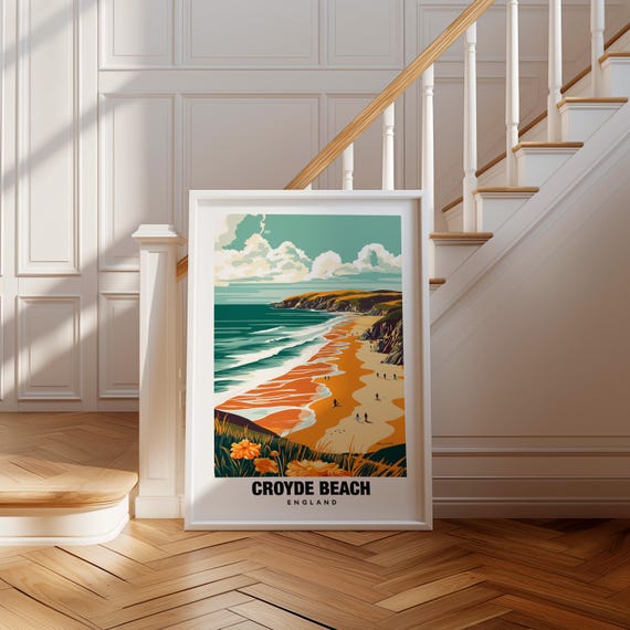 Croyde Beach Print England Poster Croyde Beach Views Croyde Beach Surf Croyde Village England Charm Croyde Beauty Croyde Heritage