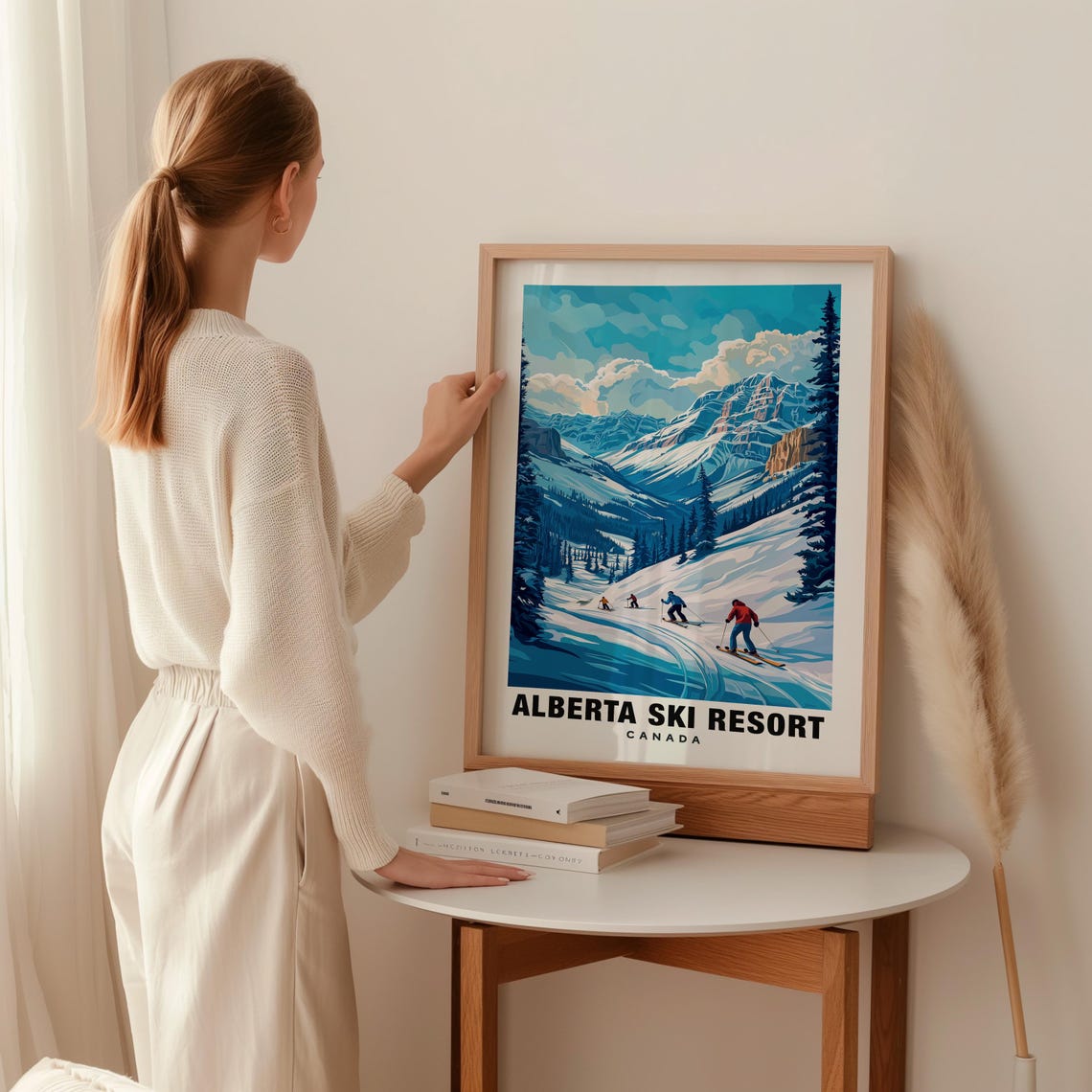 Alberta Ski Resort Print Canada Poster Alberta Views Alberta Ski Alberta Mountains Canada Charm Alberta Beauty Ski Adventure - Image 2