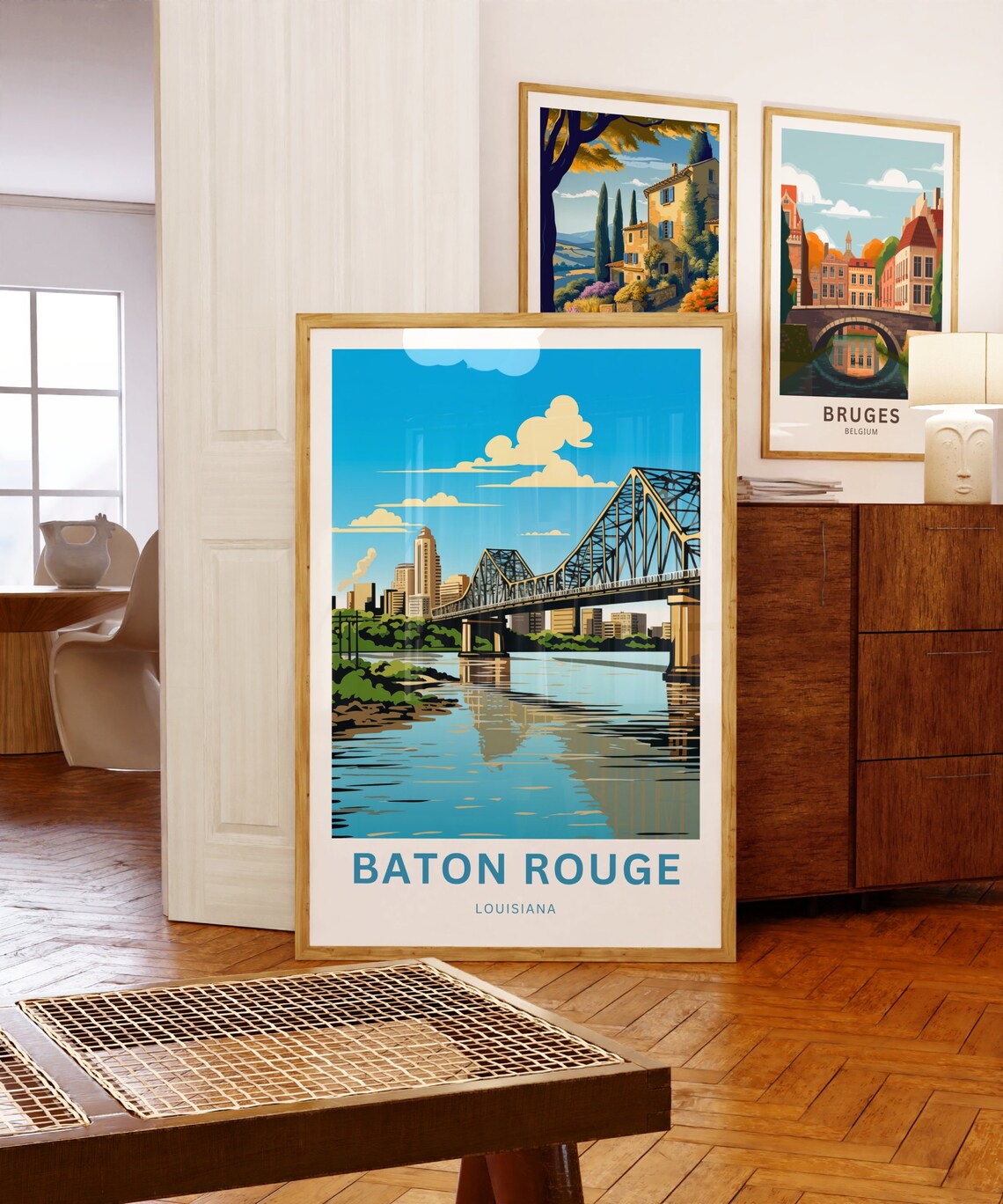 Baton Rouge Travel Poster, Louisiana Wall Art - Image 5