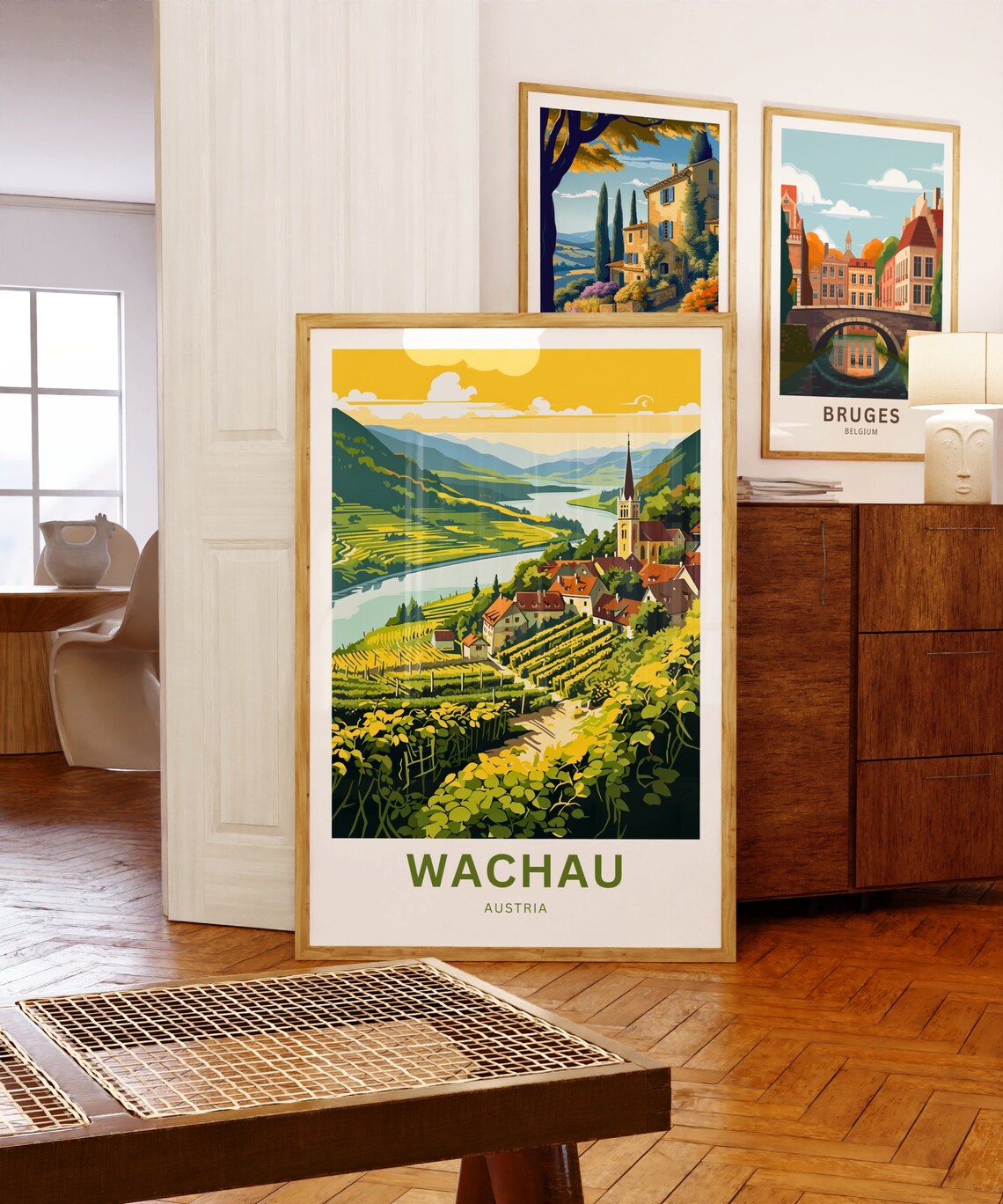 Wachau Austria Danube River Valley Vineyard Village Travel Poster - Image 5