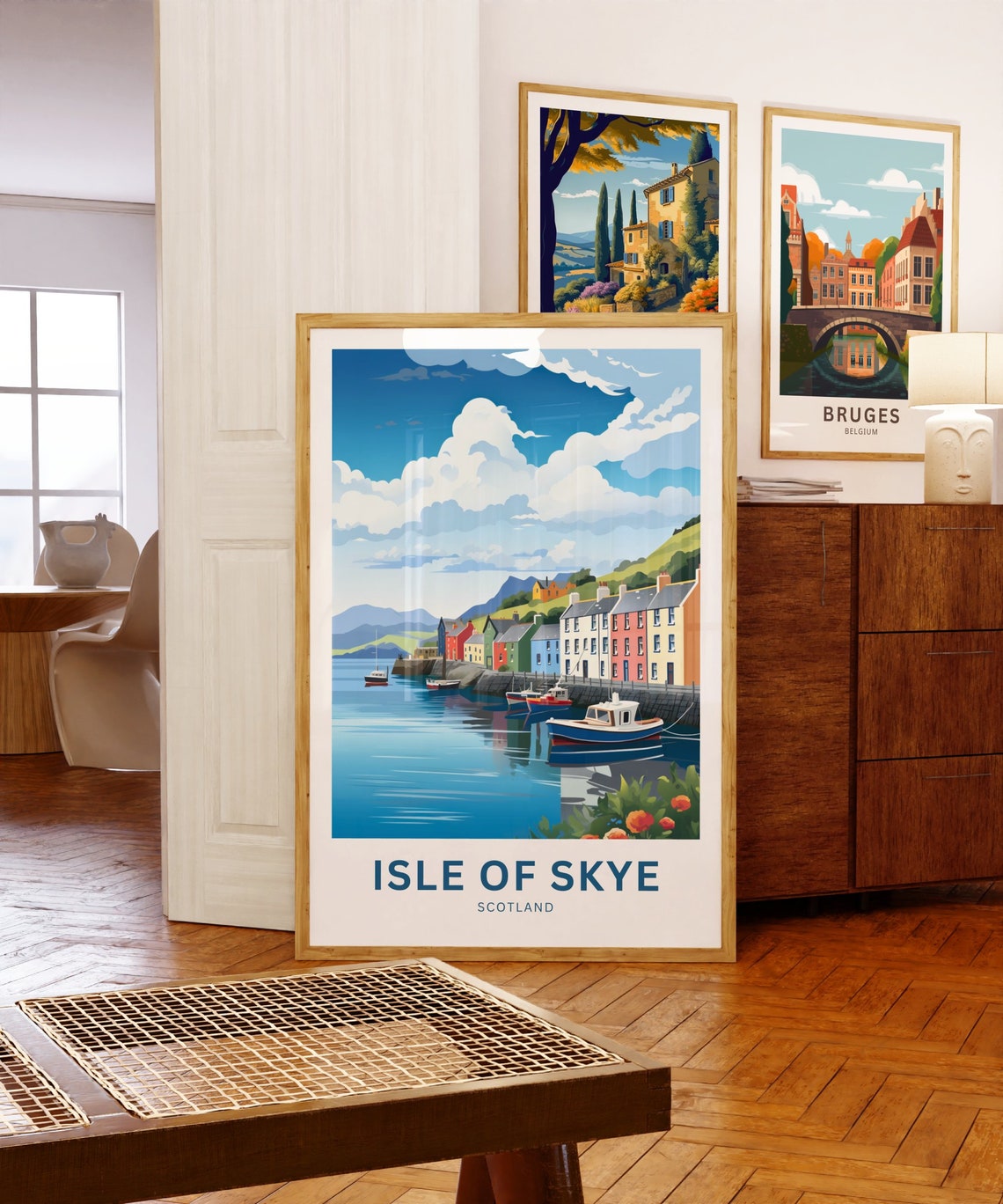 Isle of Skye Scotland Quay Personalized Custom Text Gift Poster - Image 5