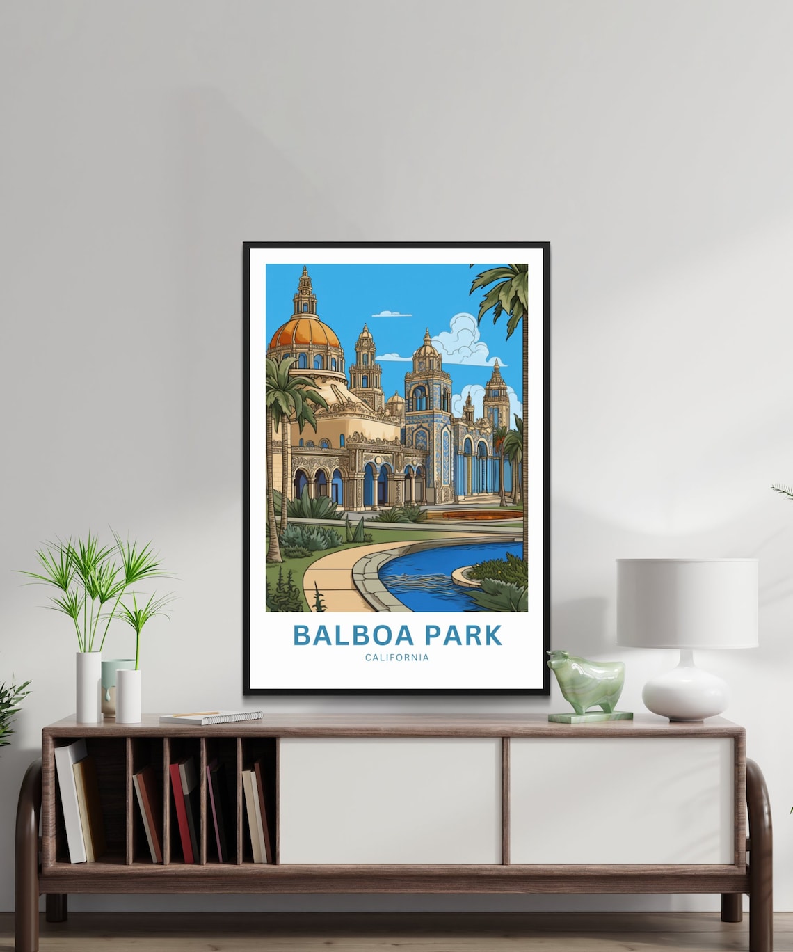 Balboa Park California Botanical Building Dome Garden Travel Poster - Image 2