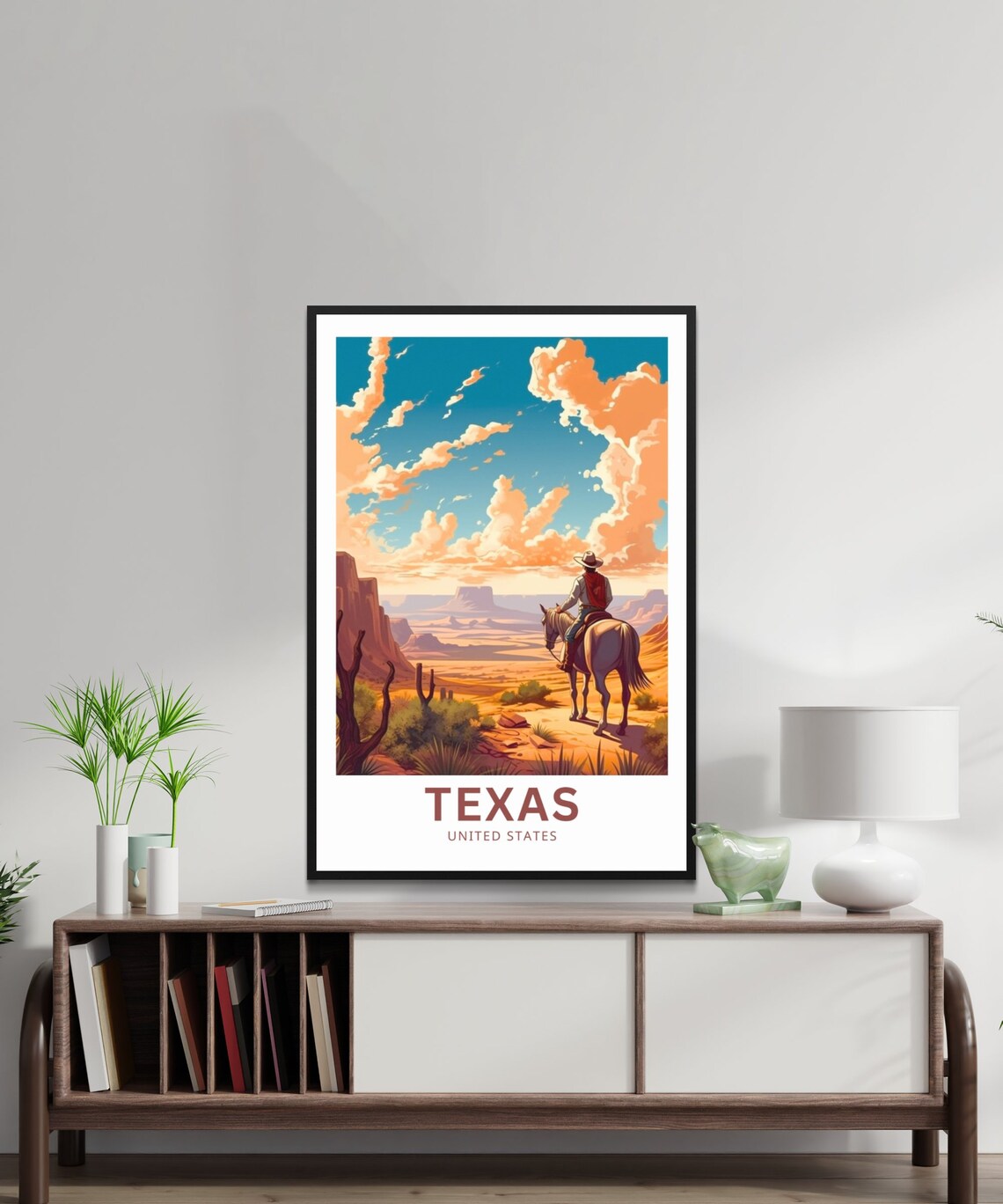Texas Travel Poster, United States Wall Art Print - Image 2