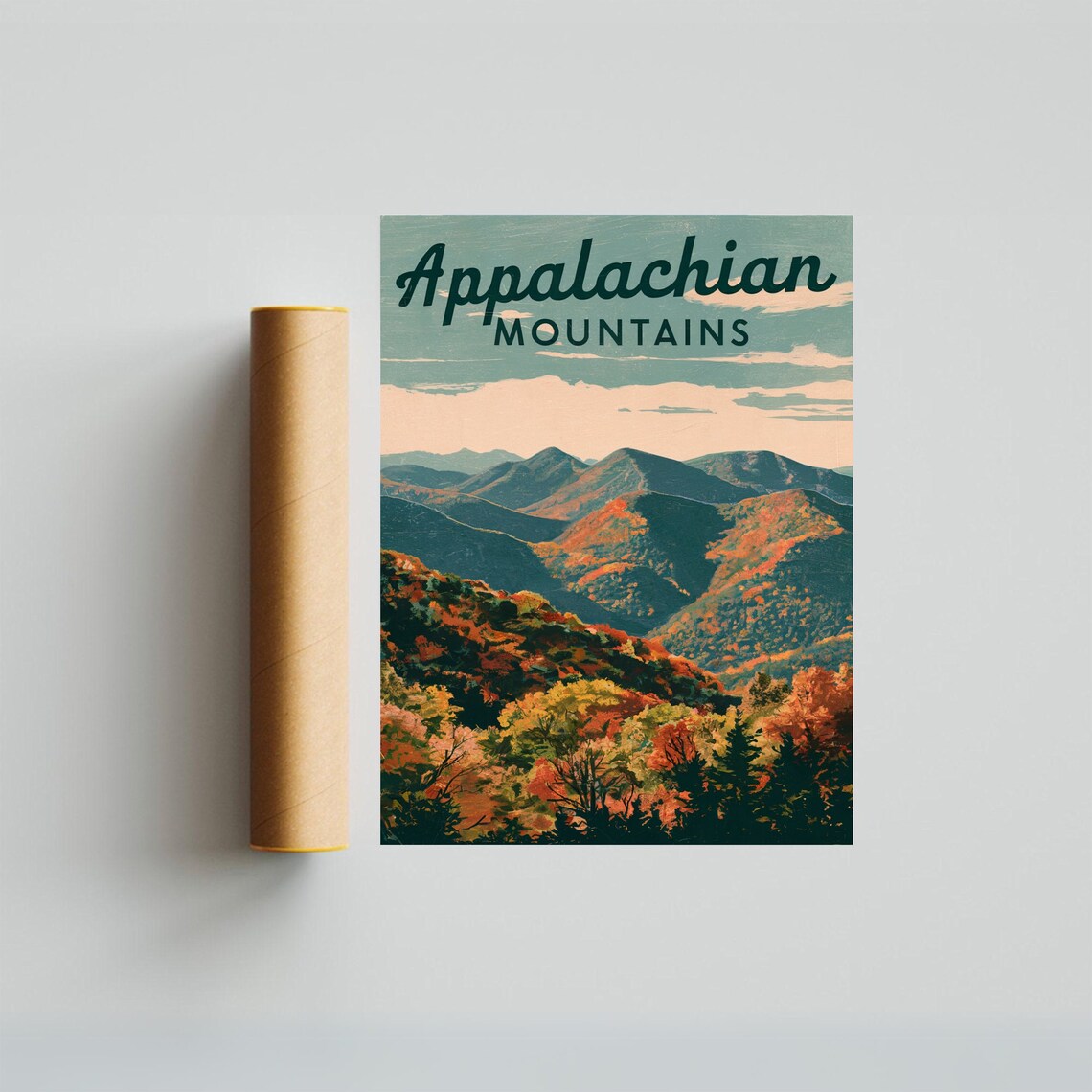 Appalachian Vintage Travel Poster, United States Art Print - Image 3