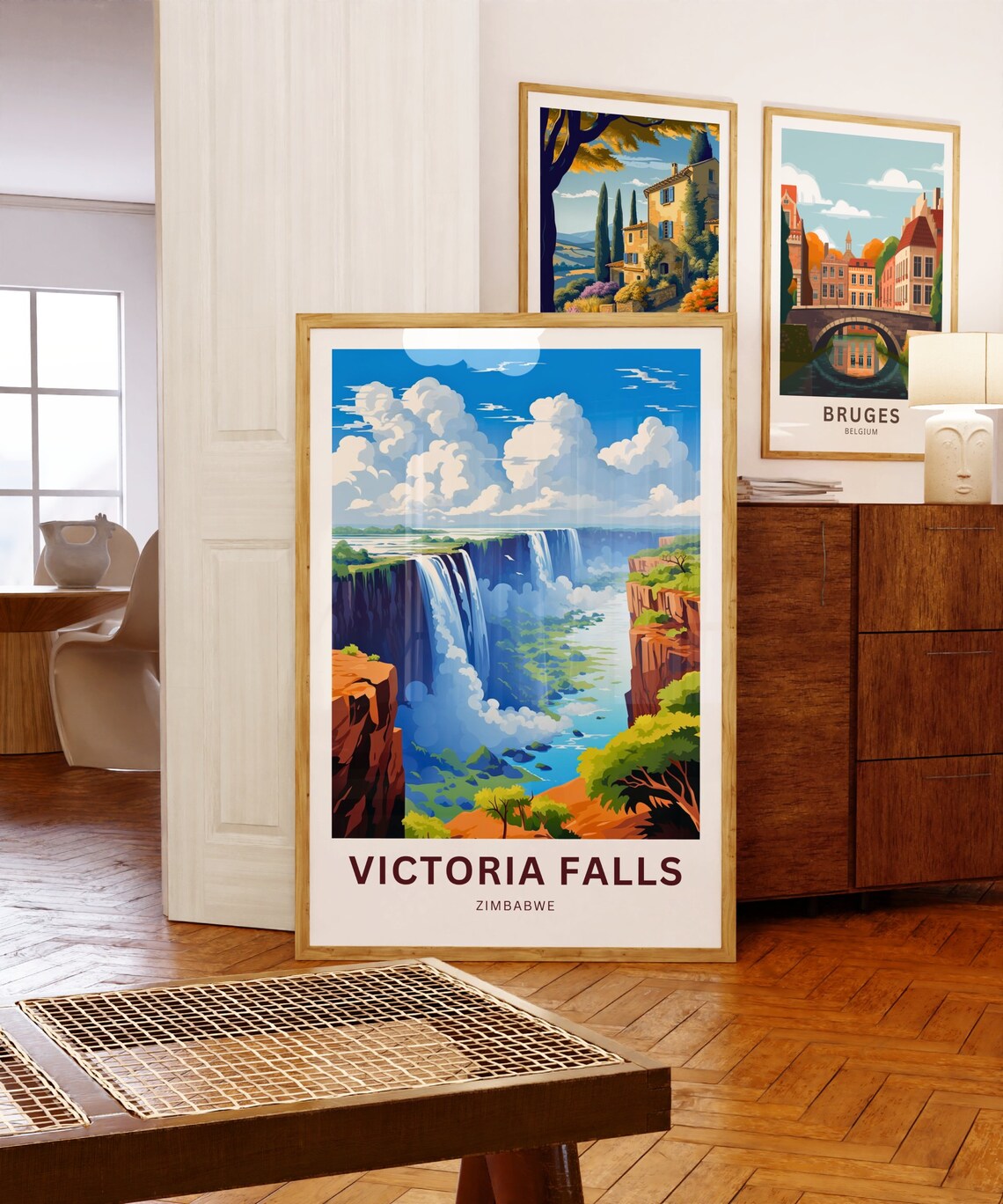 Victoria Falls Poster, Zimbabwe Travel Poster - Image 5