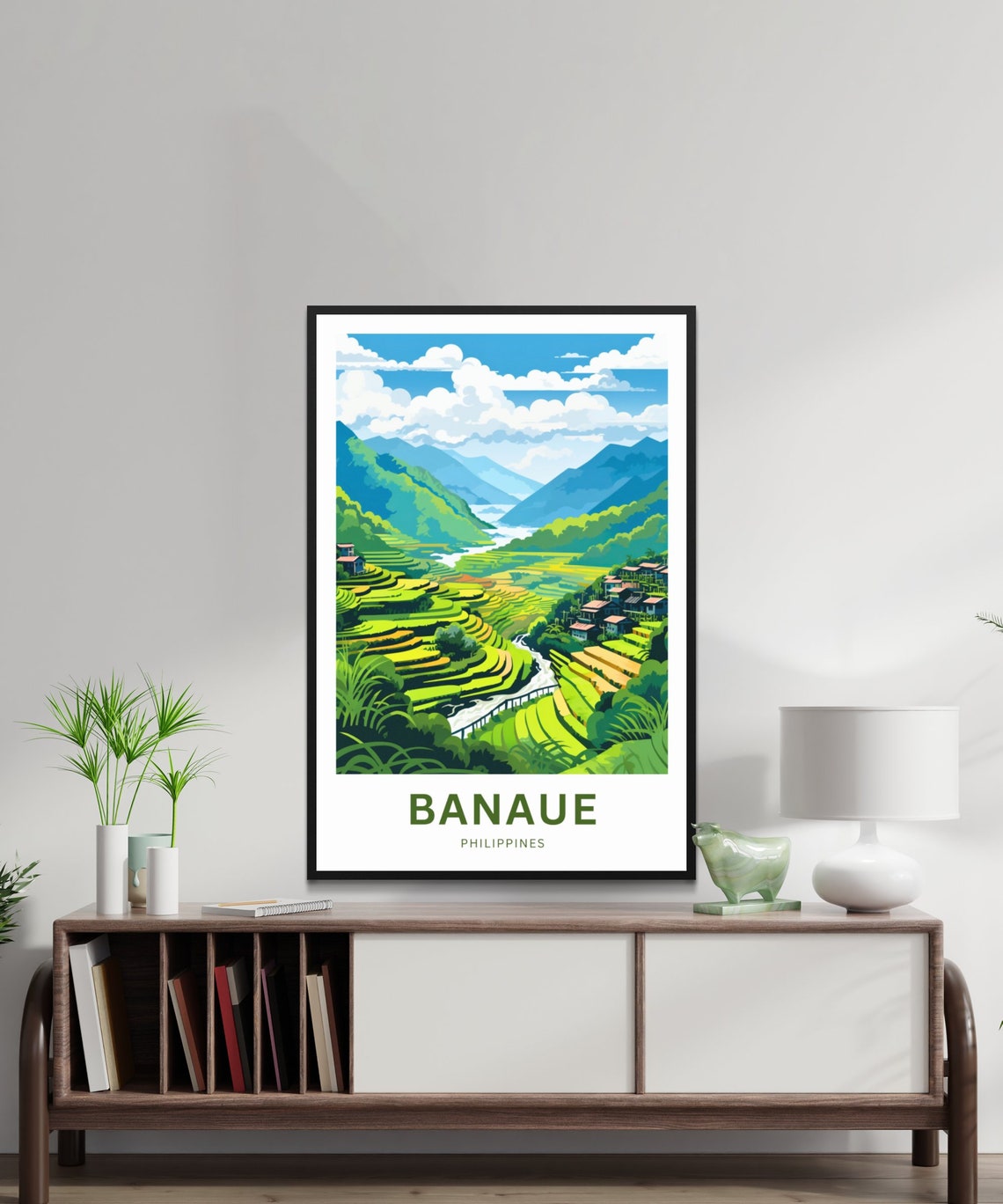 Banaue Rice Terraces Philippines Village Valley Personalized Poster - Image 2