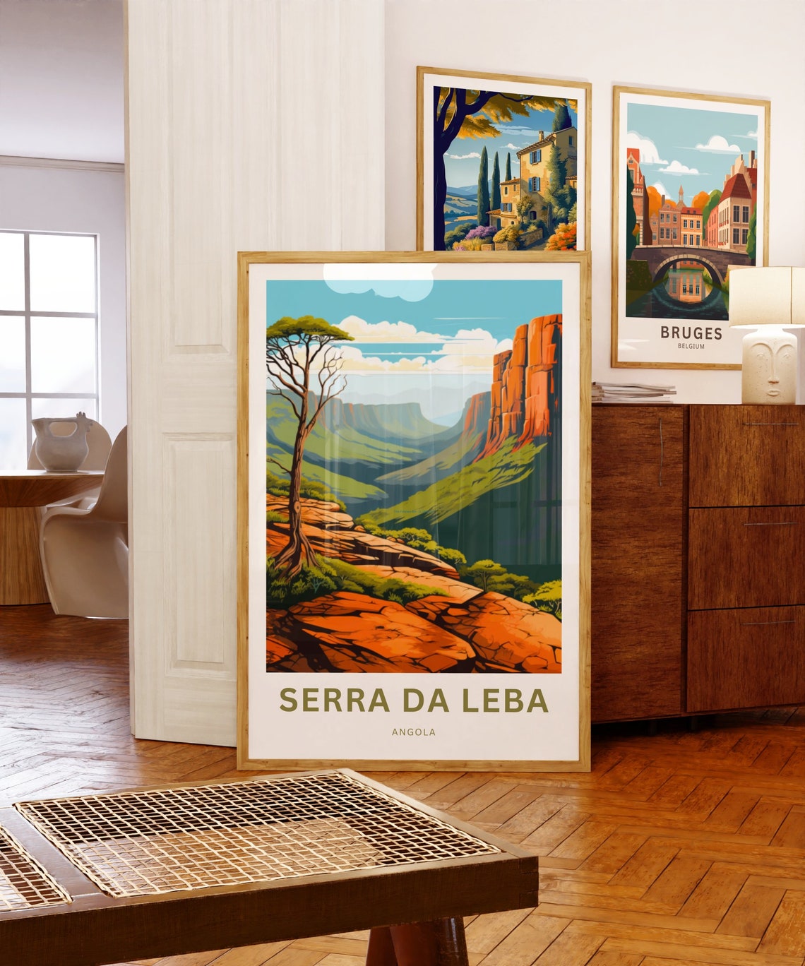 Serra Da Leba Angola Red Rock Canyon Landscape Travel Poster - Image 5