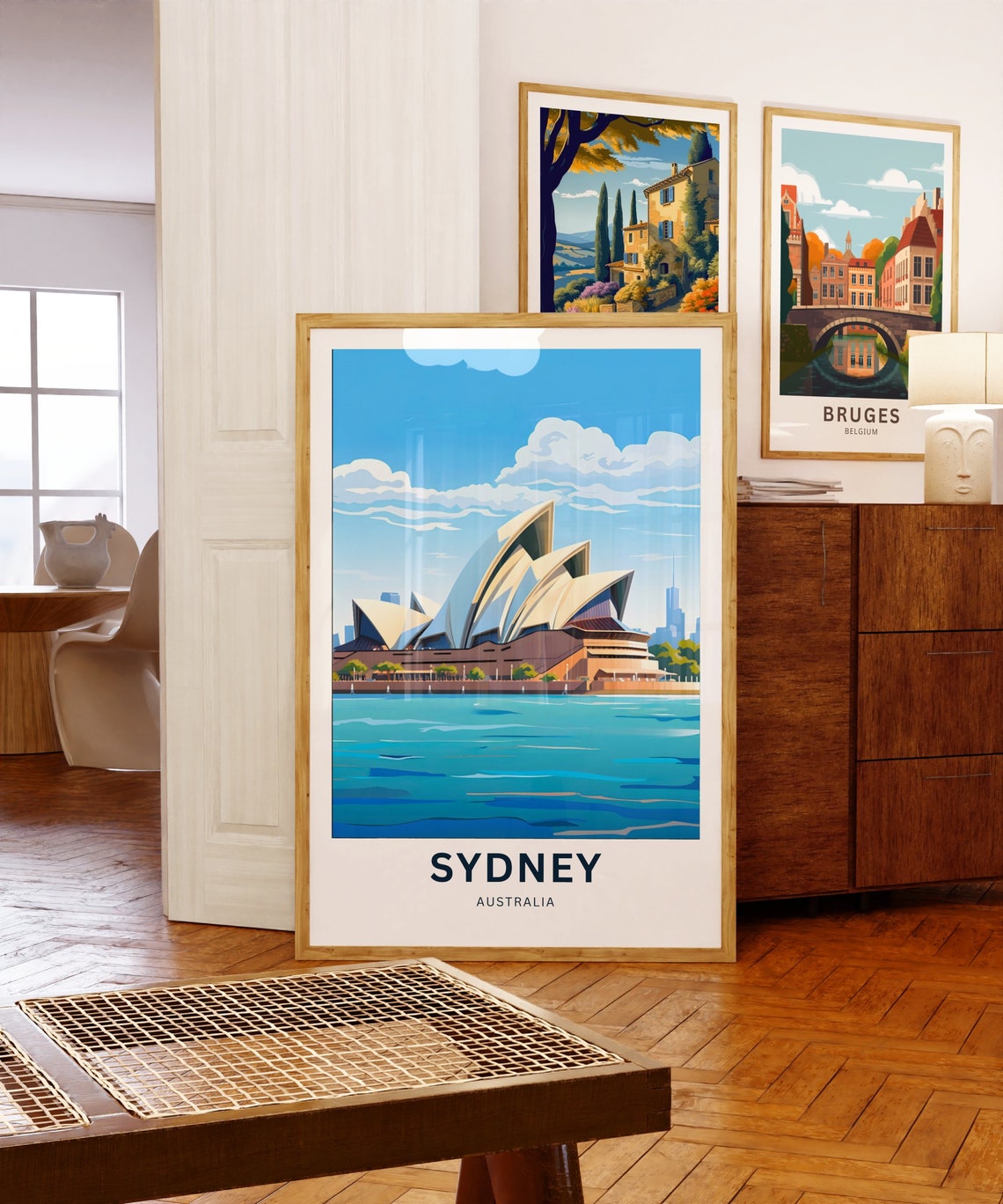 Personalized Sydney Australia Opera House Harbor Travel Poster - Image 5