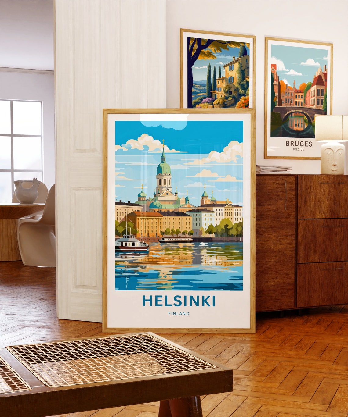 Helsinki Finland Personalized Cathedral Harbor Waterfront Poster - Image 5