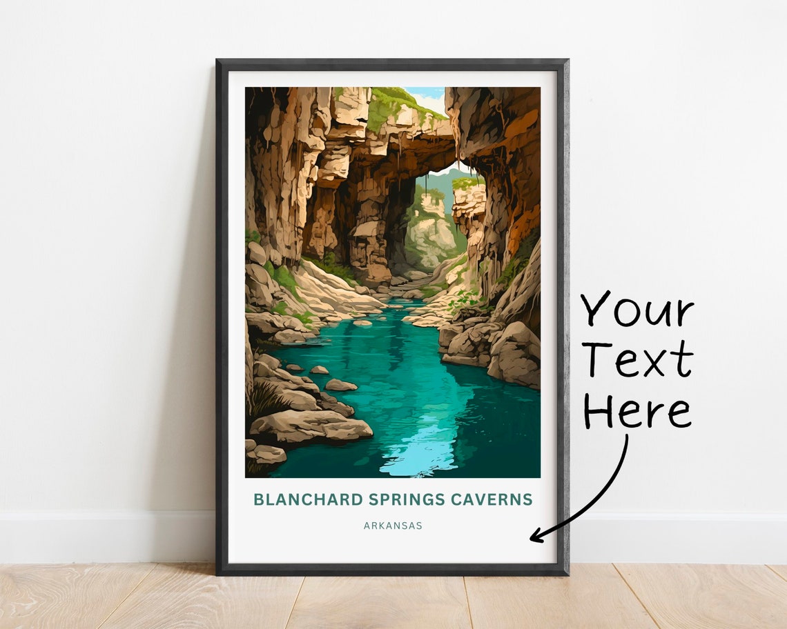 Personalized Blanchard Springs Caverns Arkansas River Arch Poster