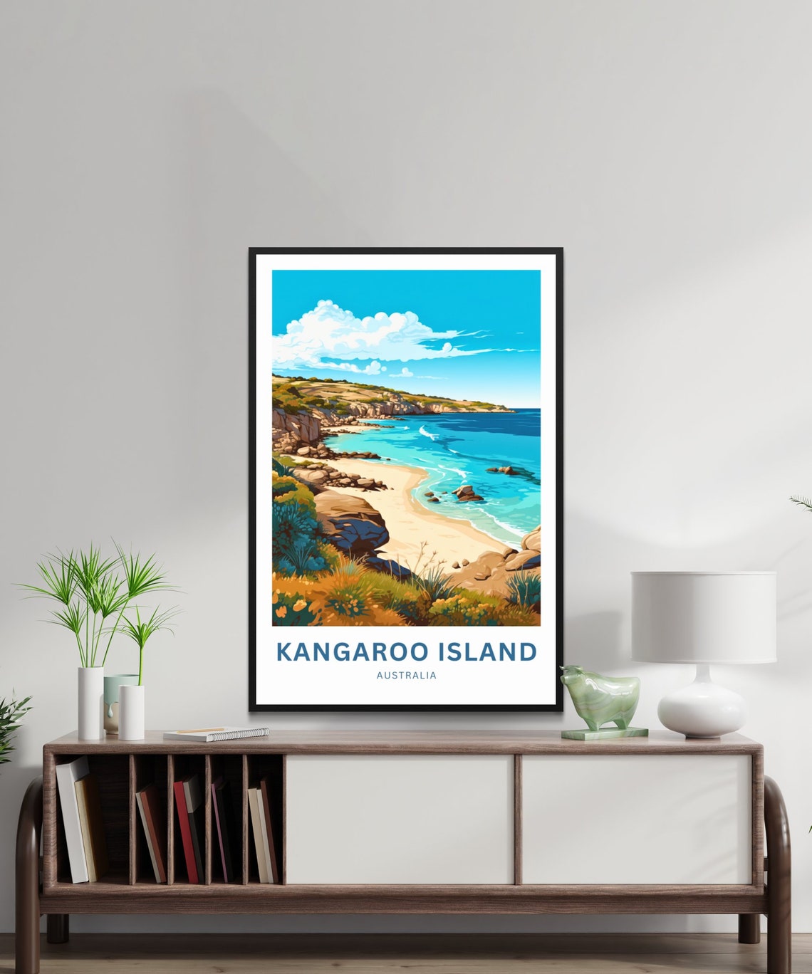 Personalized Kangaroo Island Travel Print Kangaroo Island Poster Australia Wall Art Framed Present Gift Australia Present - Image 2
