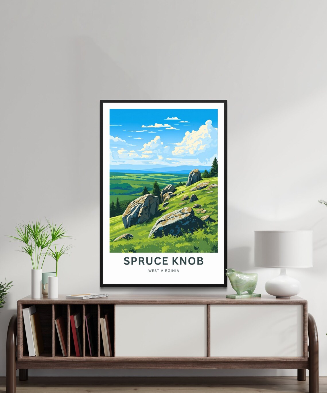 Spruce Knob Travel Poster, West Virginia Landscape - Image 2