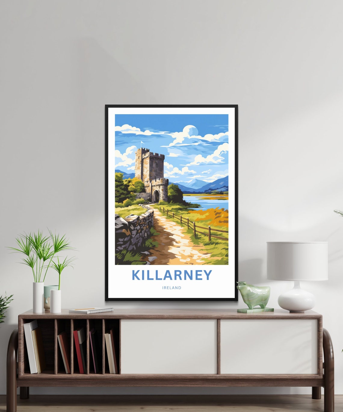 Killarney Ireland Tower House Path Scenic Personalized Poster - Image 2