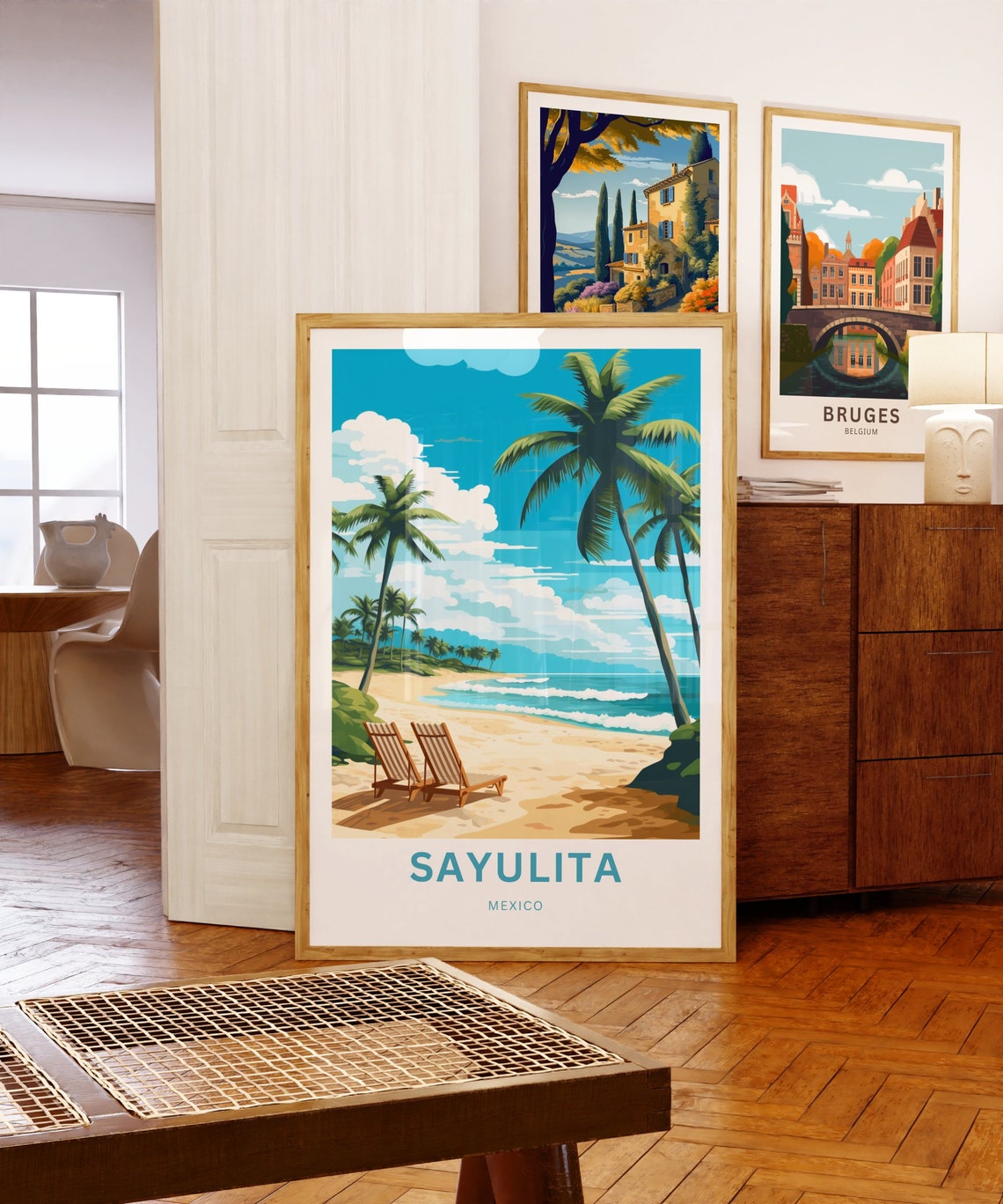 Personalized Sayulita Travel Print Sayulita Poster Mexico Wall Art Framed Present Gift Mexico Present - Image 5