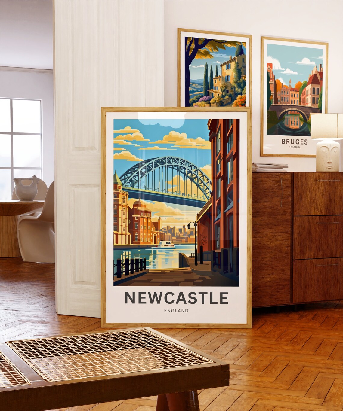 Newcastle Personalized England Quayside and Tyne Bridge Poster - Image 5