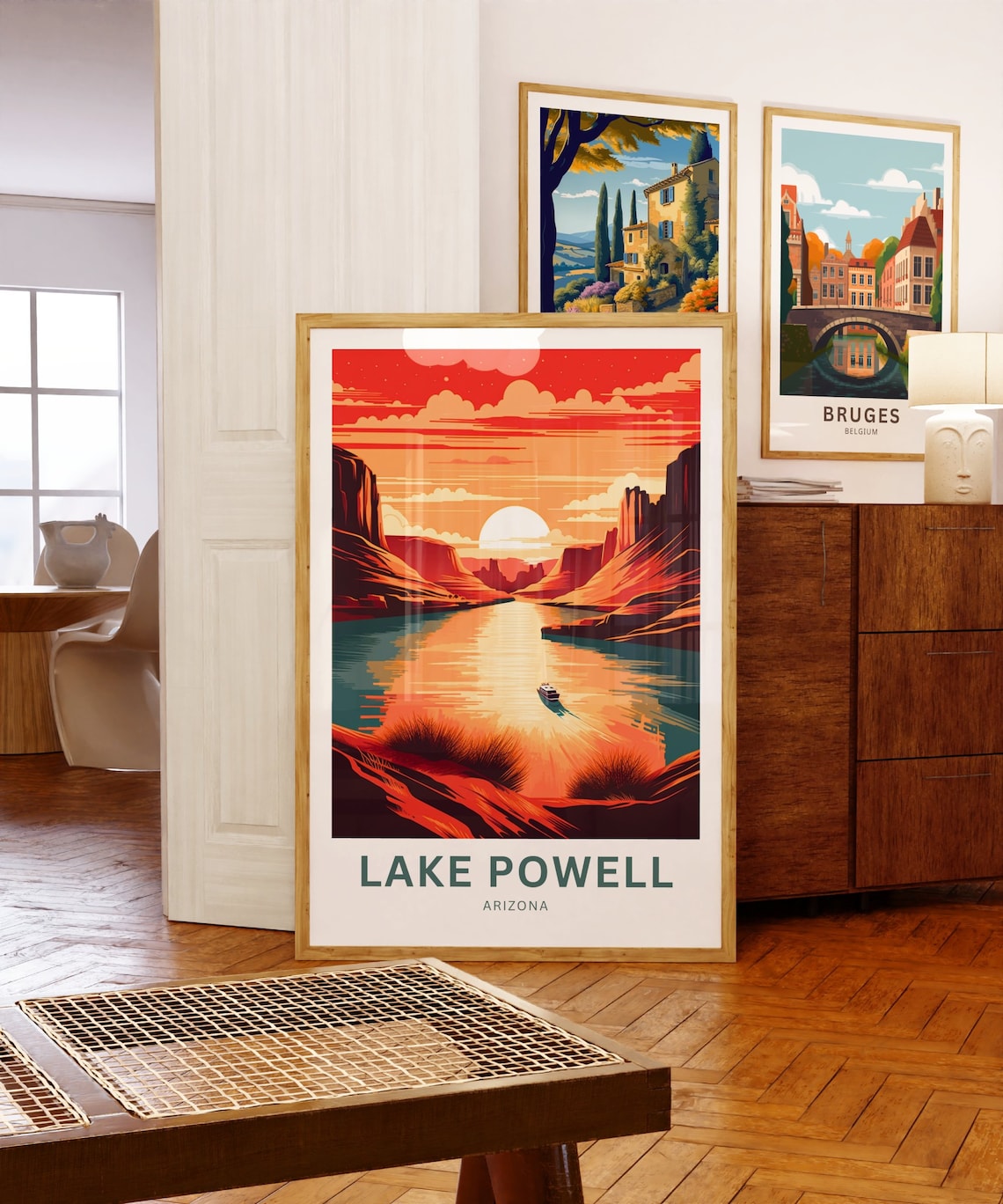 Lake Powell Arizona Canyon Sunset Boat Ride Custom Travel Poster - Image 5