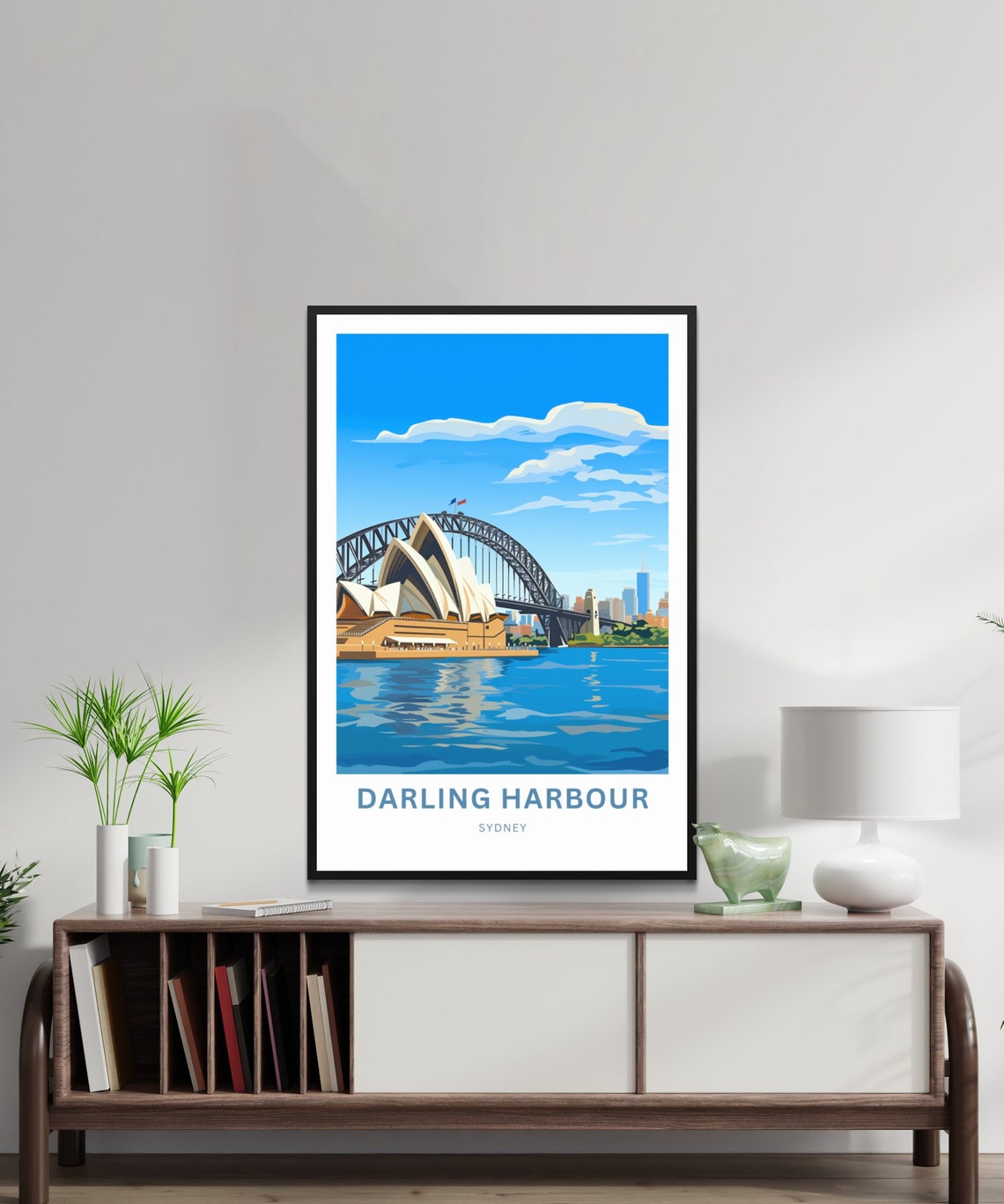 Personalized Darling Harbour Sydney Opera House Travel Poster - Image 2