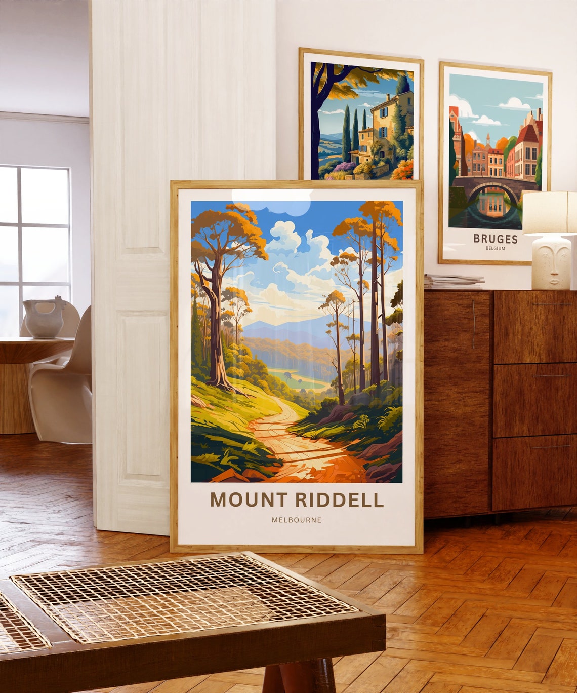 Mount Riddell Melbourne Golden Autumn Forest Trail Travel Poster - Image 5