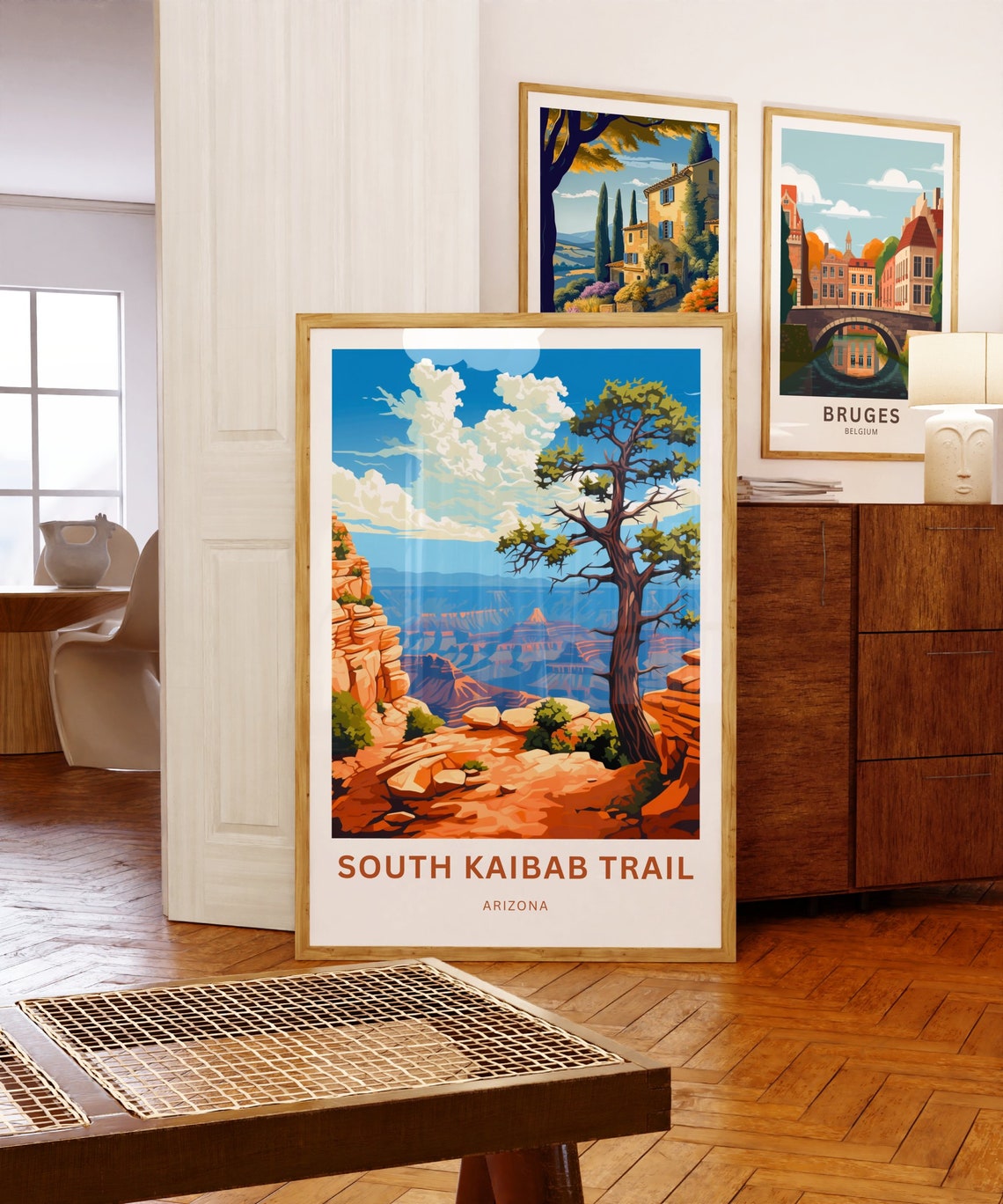 Personalized South Kaibab Trail Travel Print South Kaibab Trail Poster Arizona Wall Art Framed Present Gift Arizona Present - Image 5