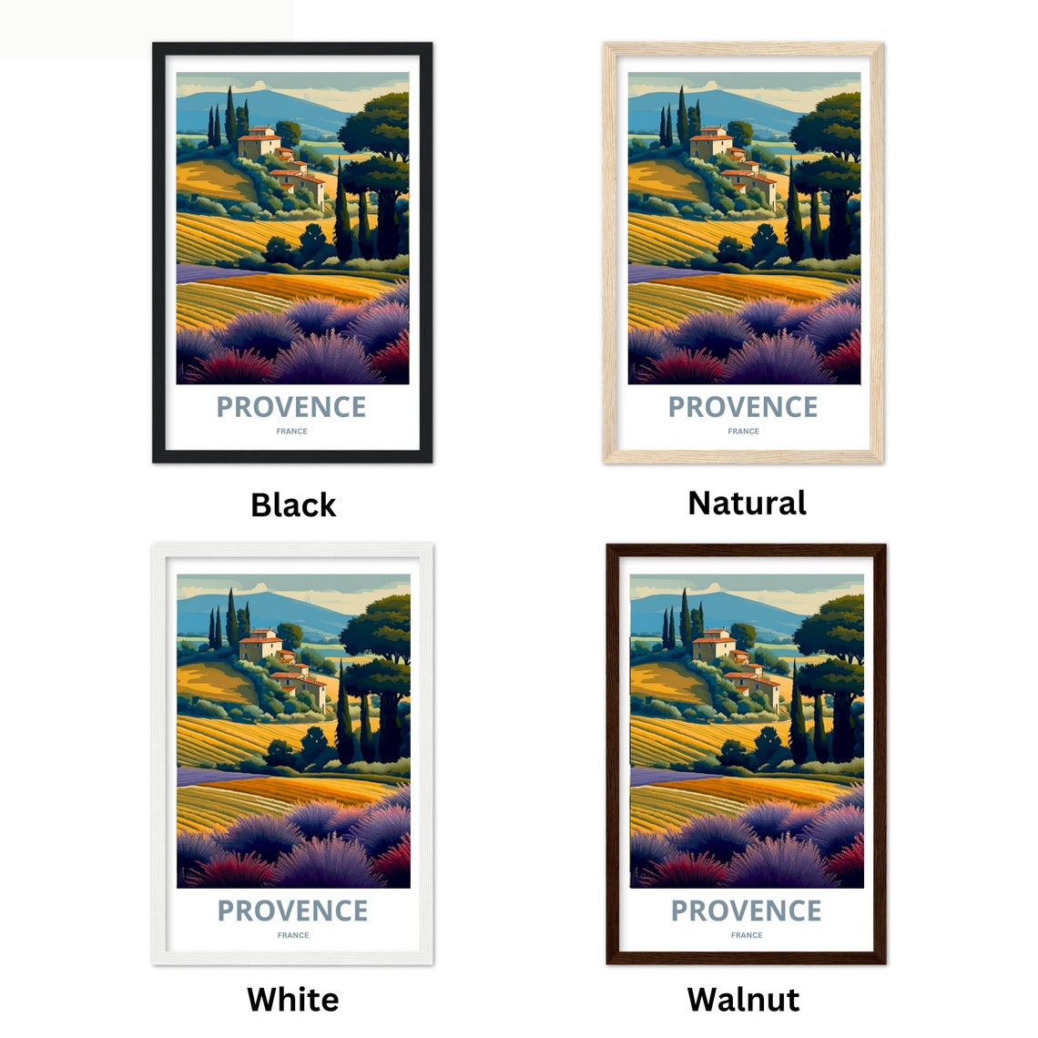 Provence France Print France Wall Art Travel Poster Provence Provence Region French Countryside Poster - Image 2