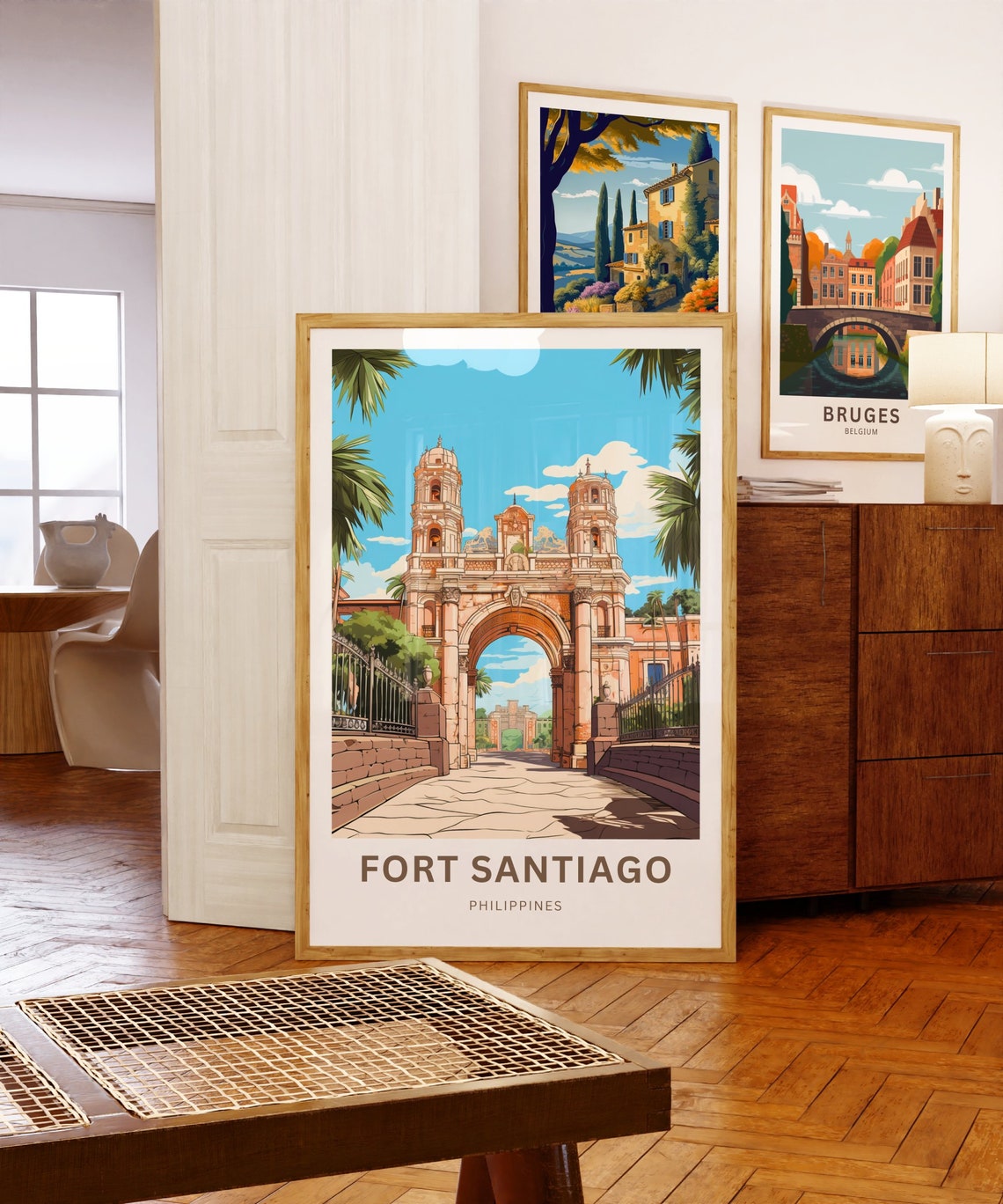 Personalized Fort Santiago Philippines Custom Name Travel Poster - Image 5