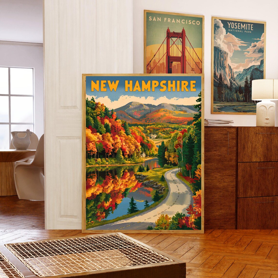 New Hampshire Vintage Travel Poster, United States Print - Image 5