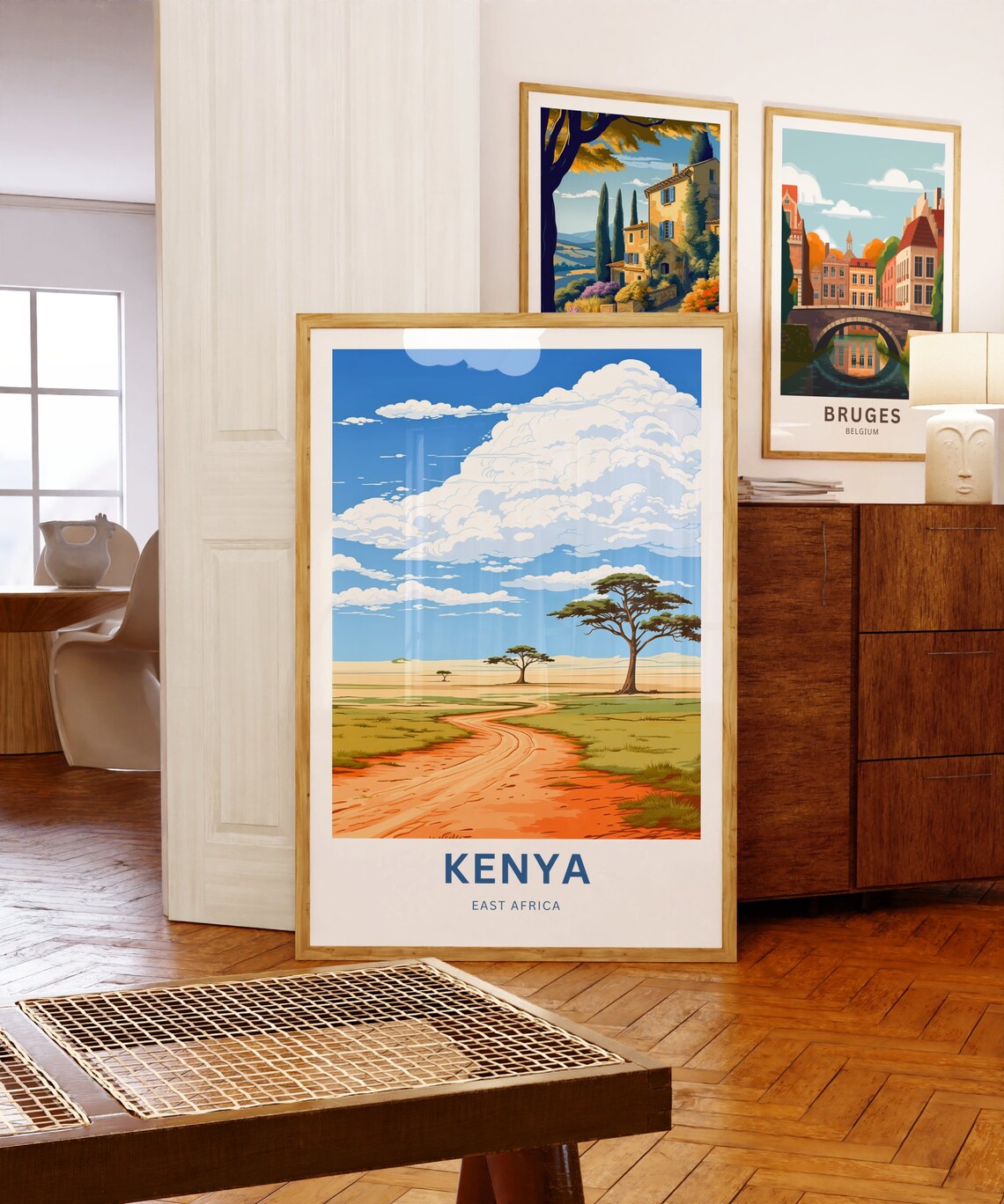 Kenya East Africa Dirt Road Savanna Personalized Adventure Poster - Image 5
